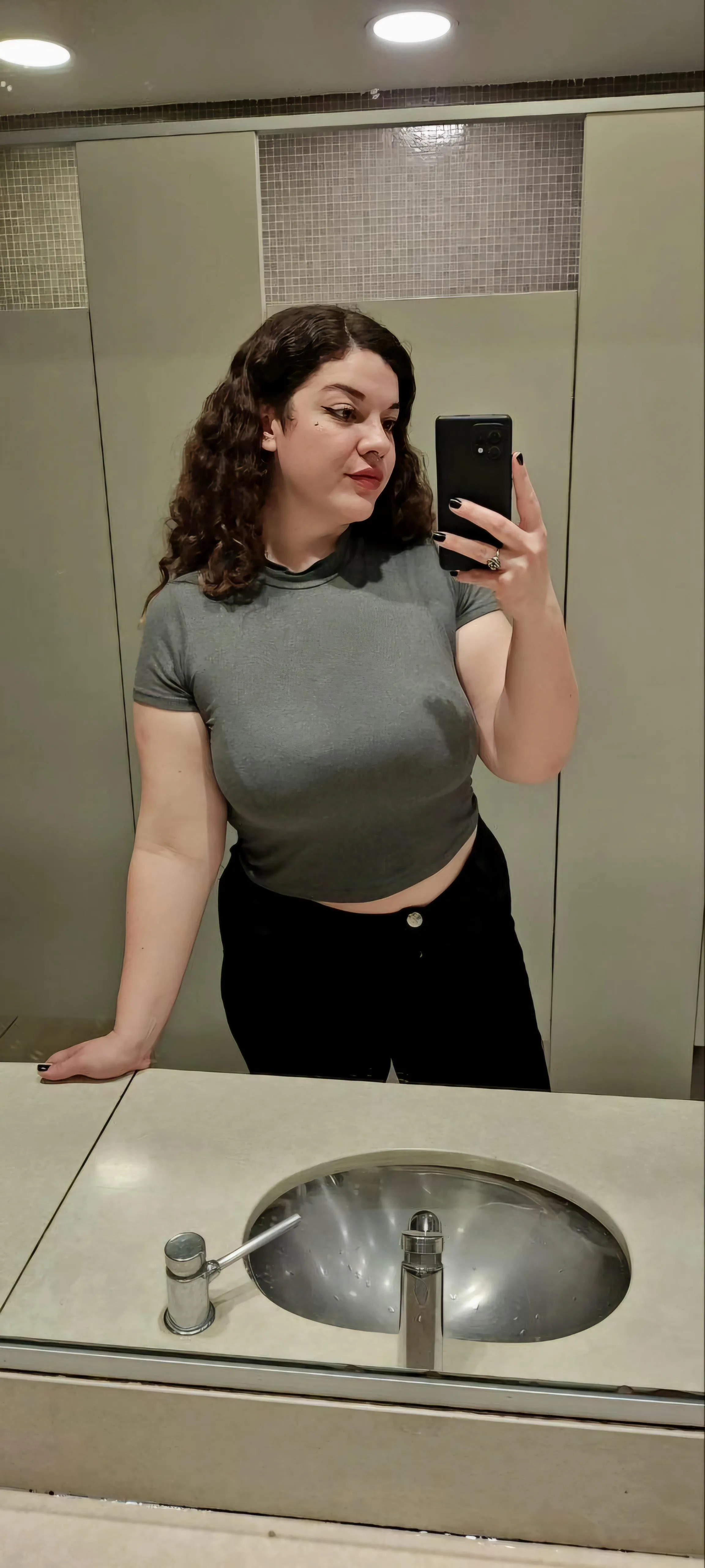 My boobs are huge but this t-shirt makes it look like they are... I think.