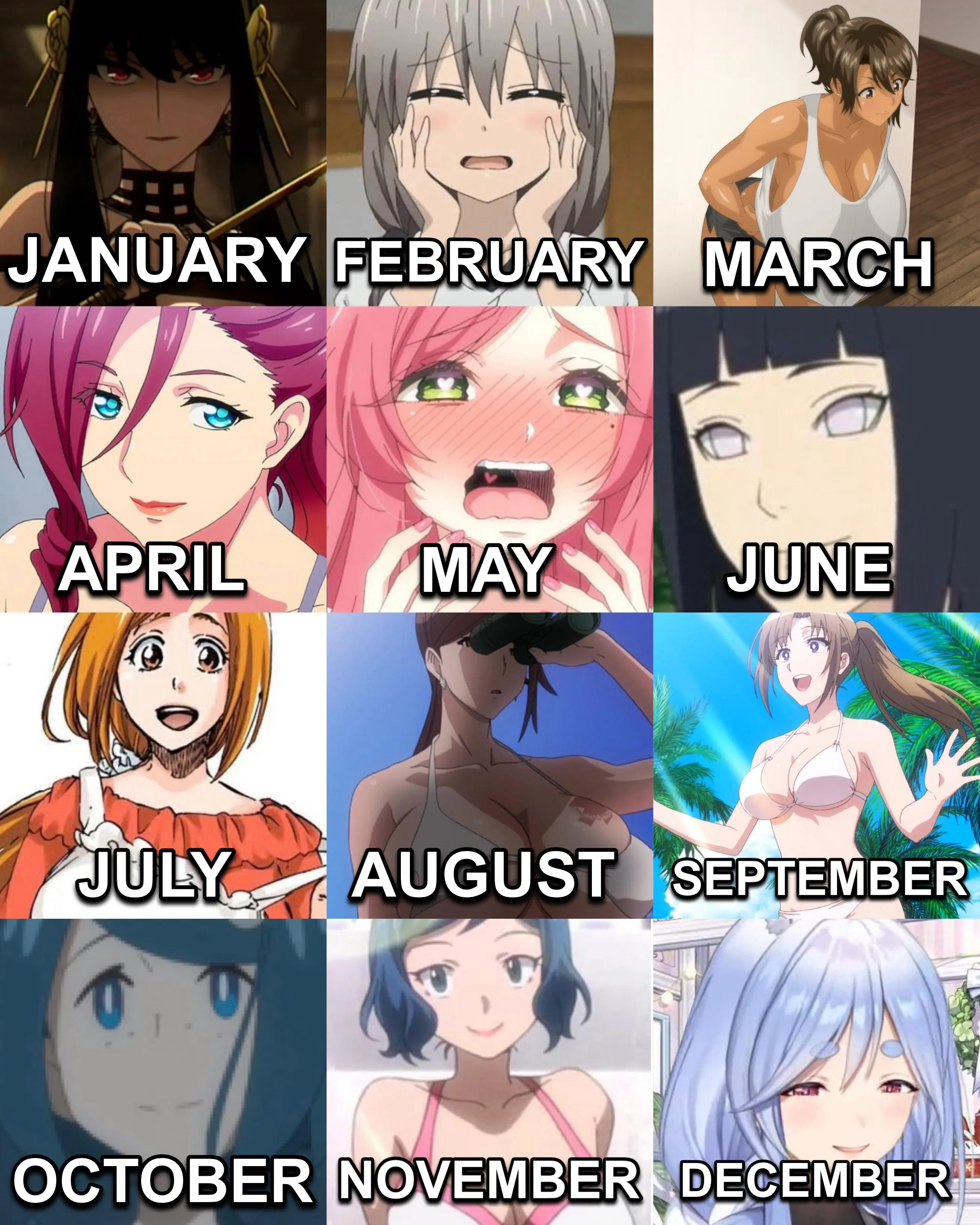 Your month, your anime milf