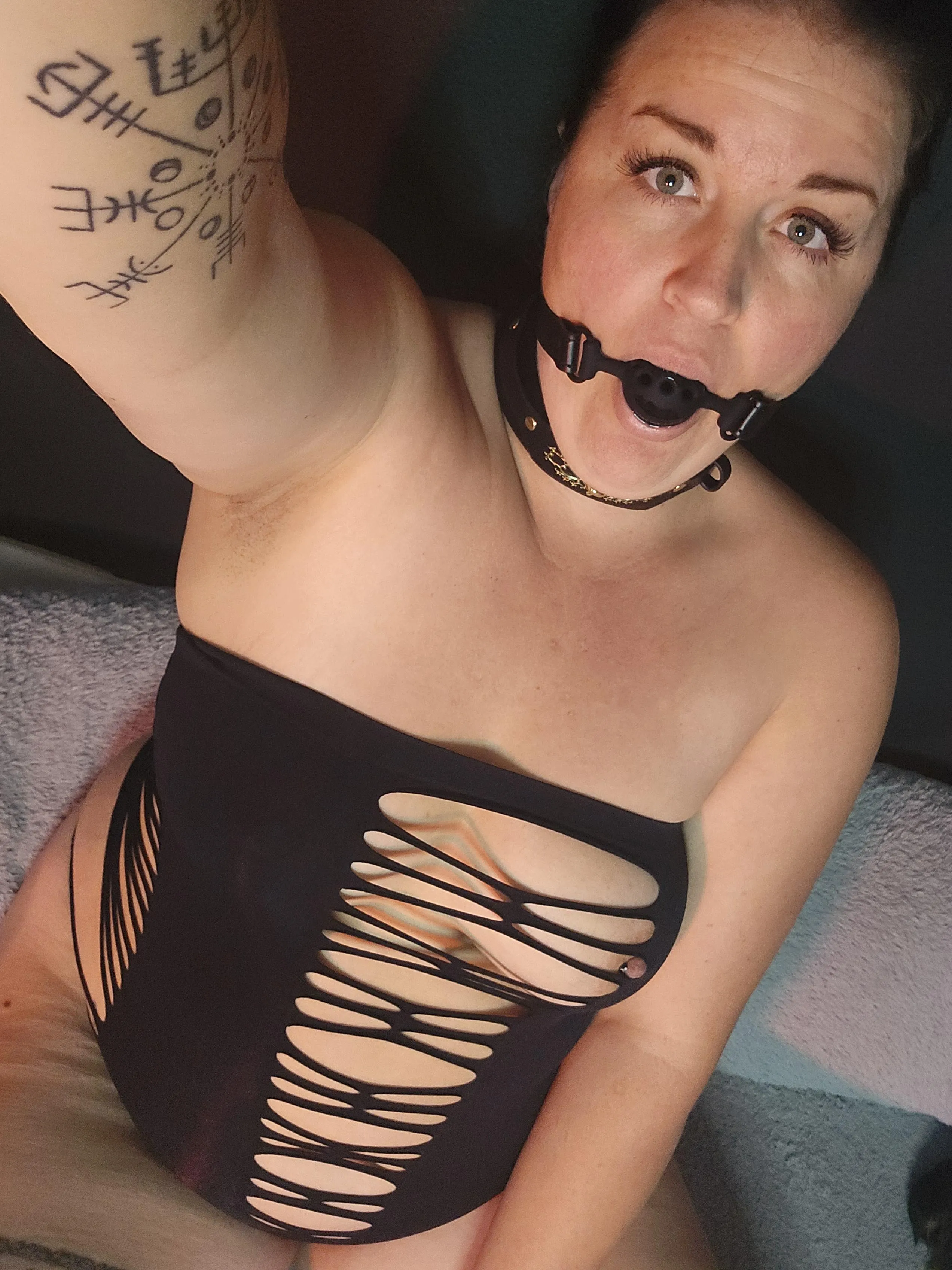 New ball gag. Do you like it? F