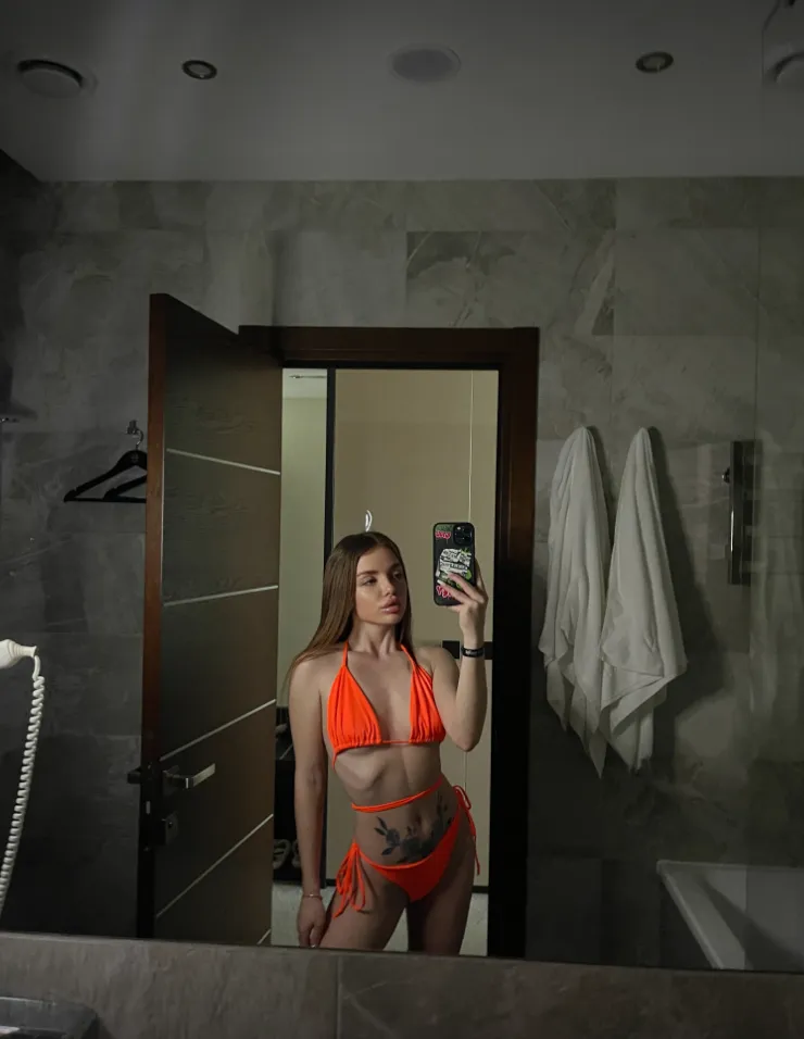 Orange bikini