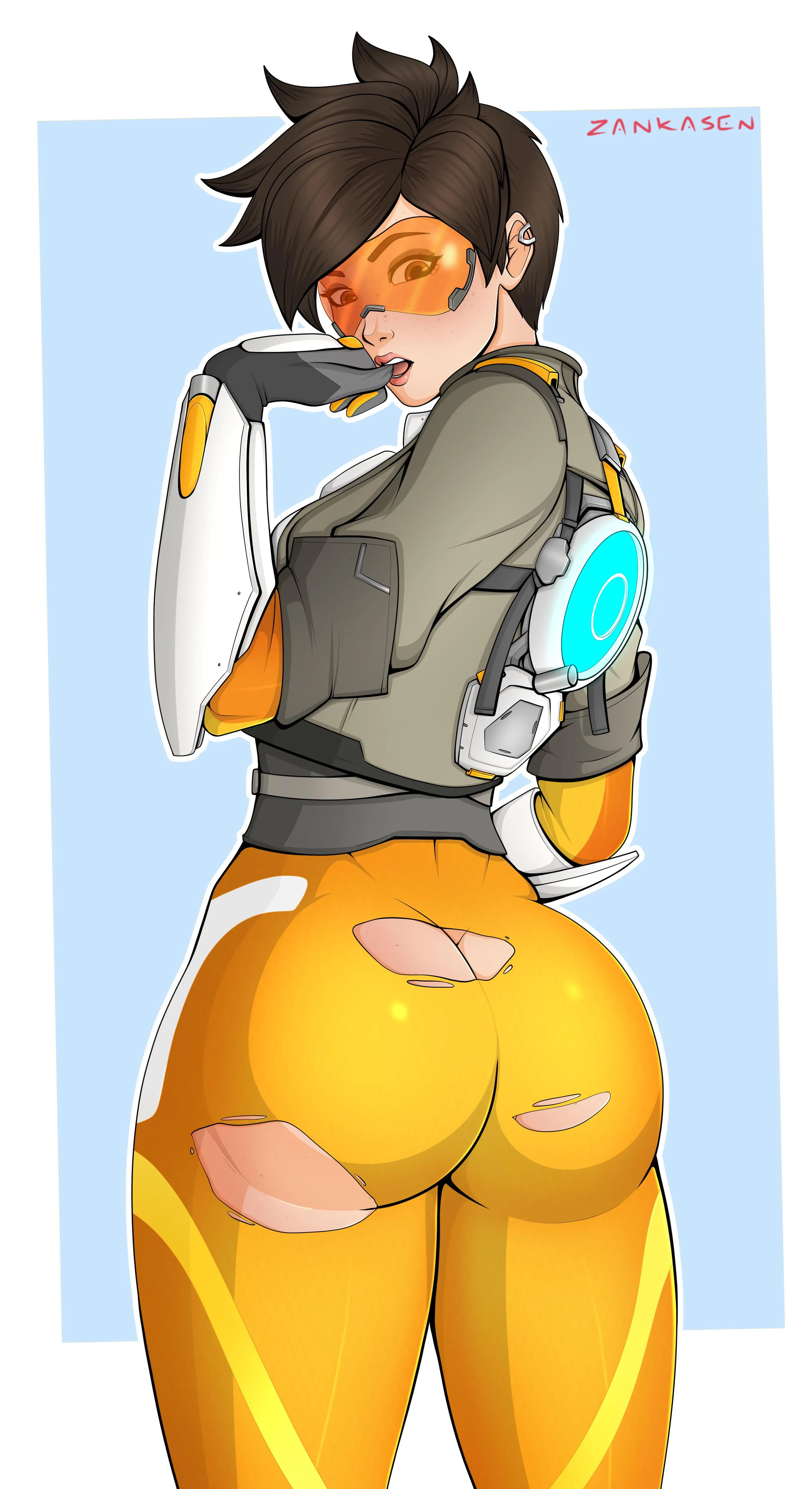 Tracer is gonna need a new suit after this mission Zankasen