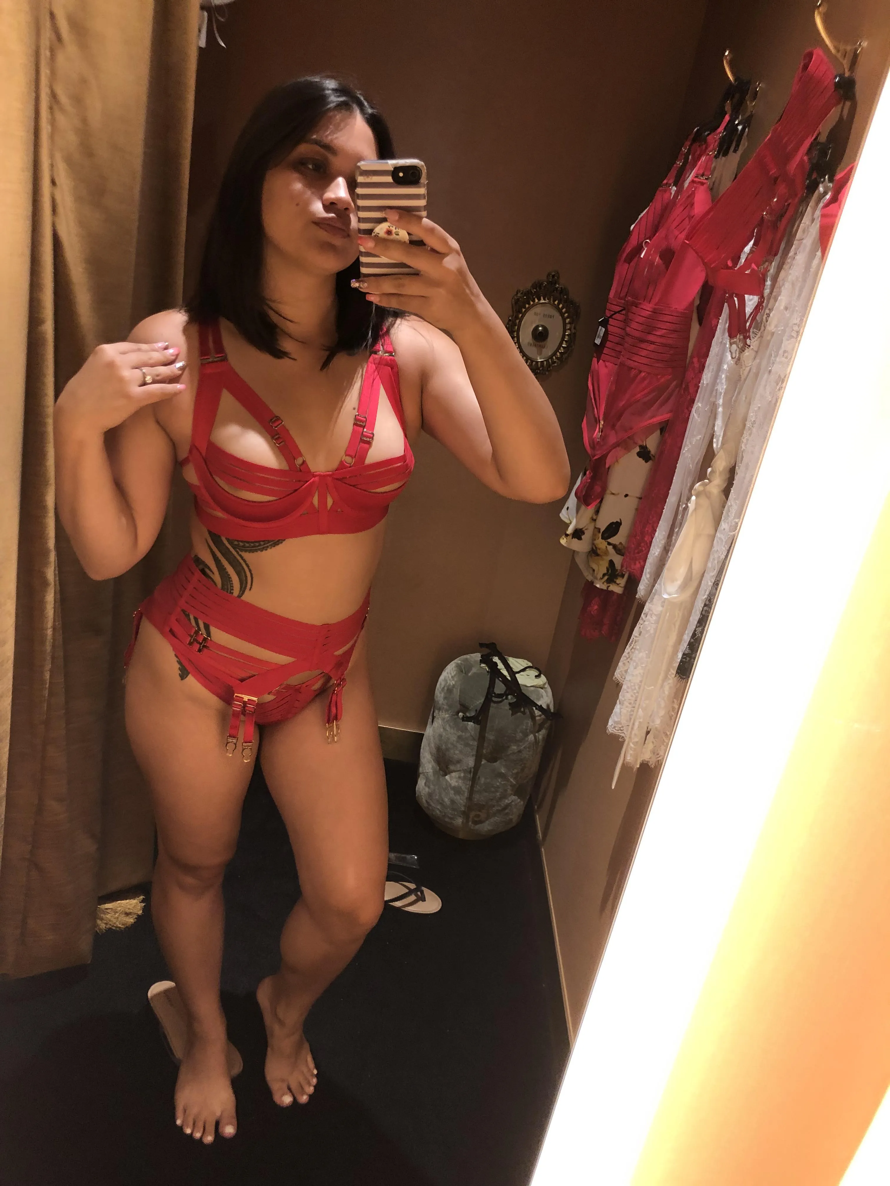 Red lingerie