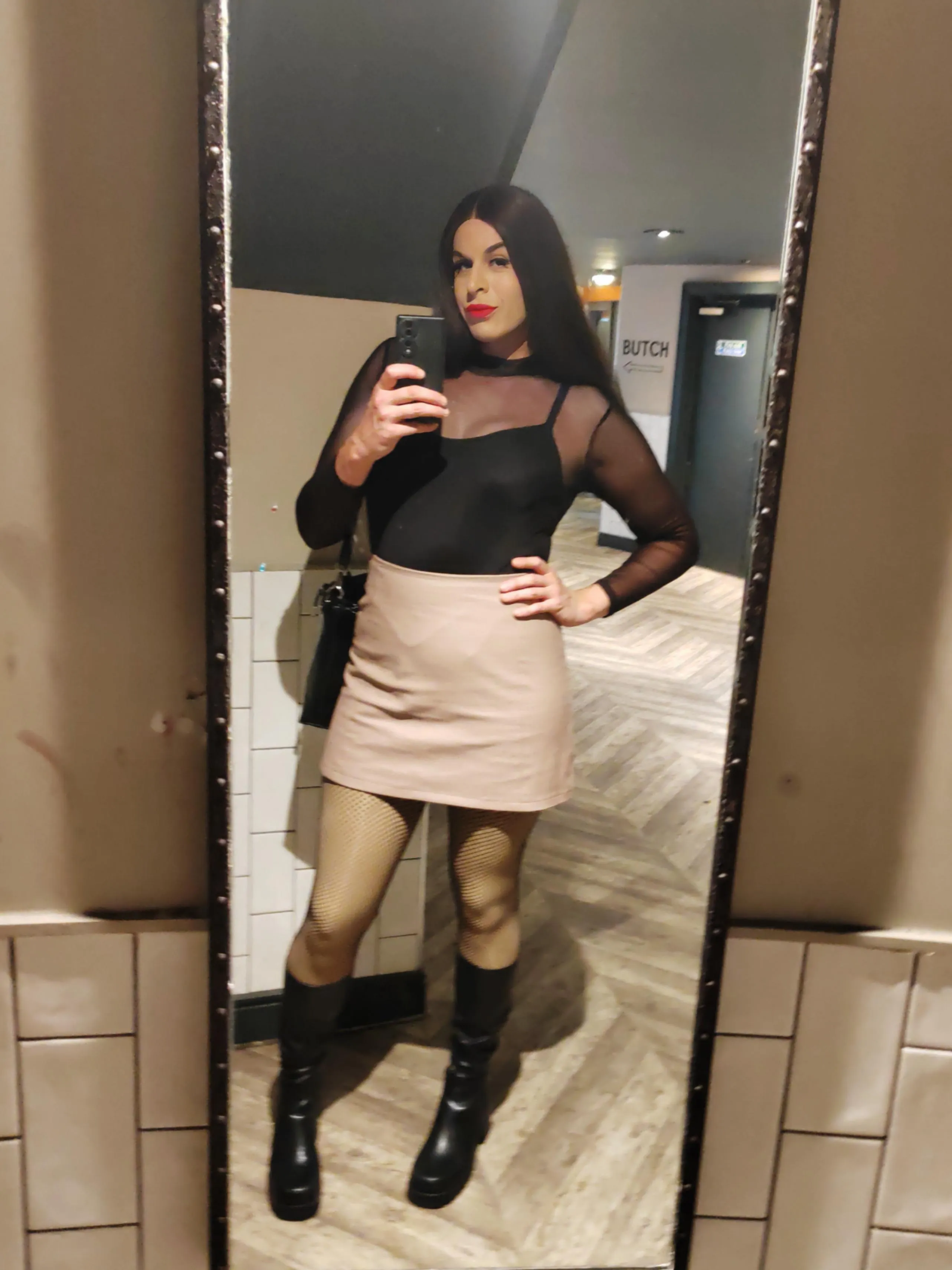 Out out on Saturday. How did I look?