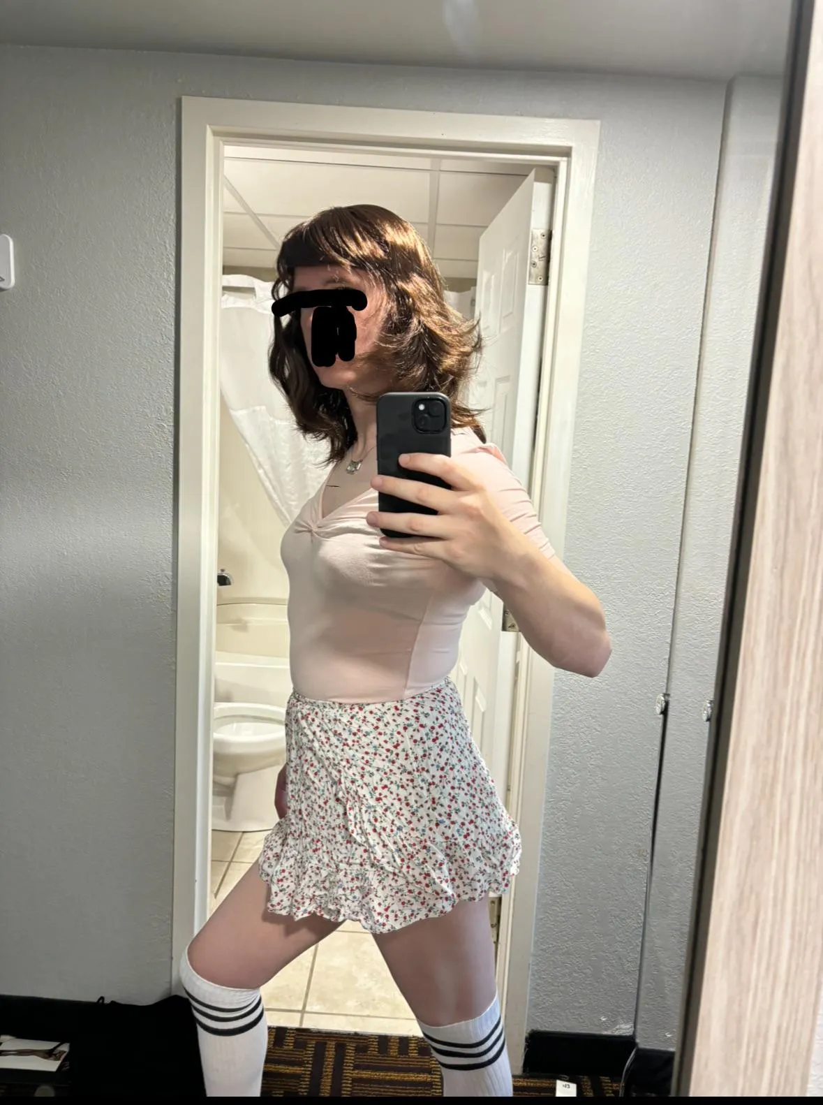 My first time dressing up. One day Ill have the courage to show my face