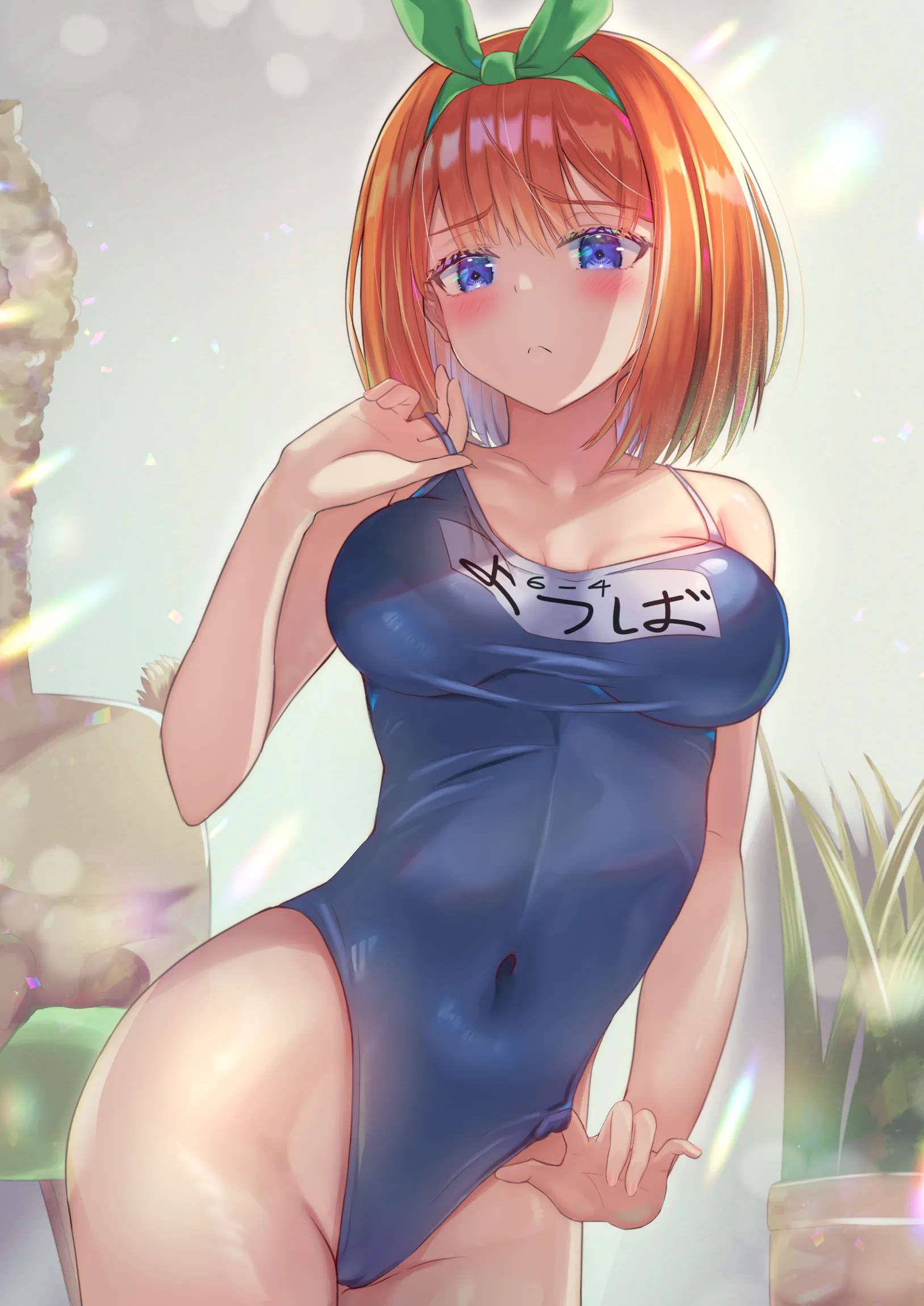 Yotsuba Nakano Wearing Her Tight School Swimsuit Quintessential Quintuplets