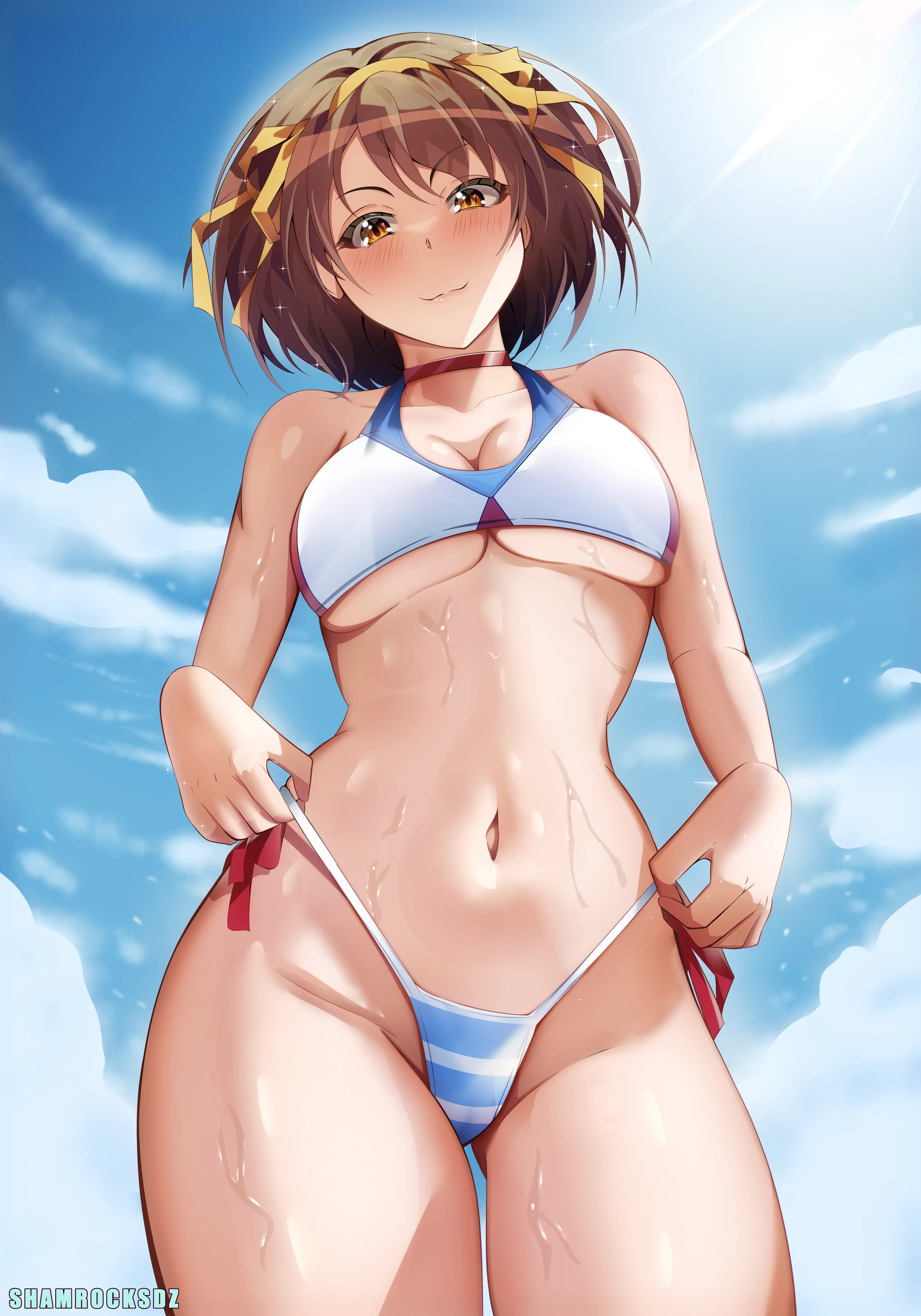 Haruhi&#039;s beach day The Melancholy of Haruhi Suzumiya