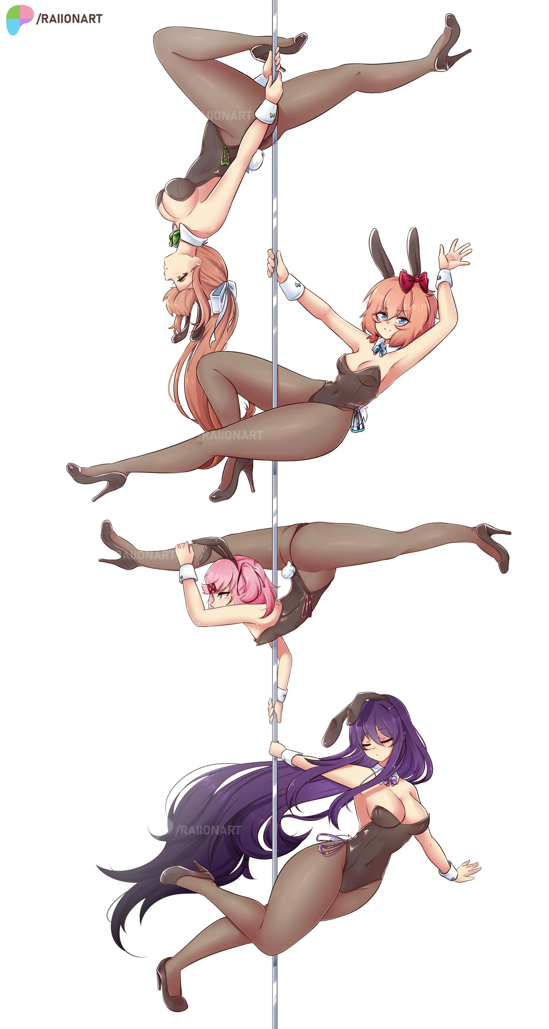 Doki Bunnies RaionArt on Pixiv DDLC