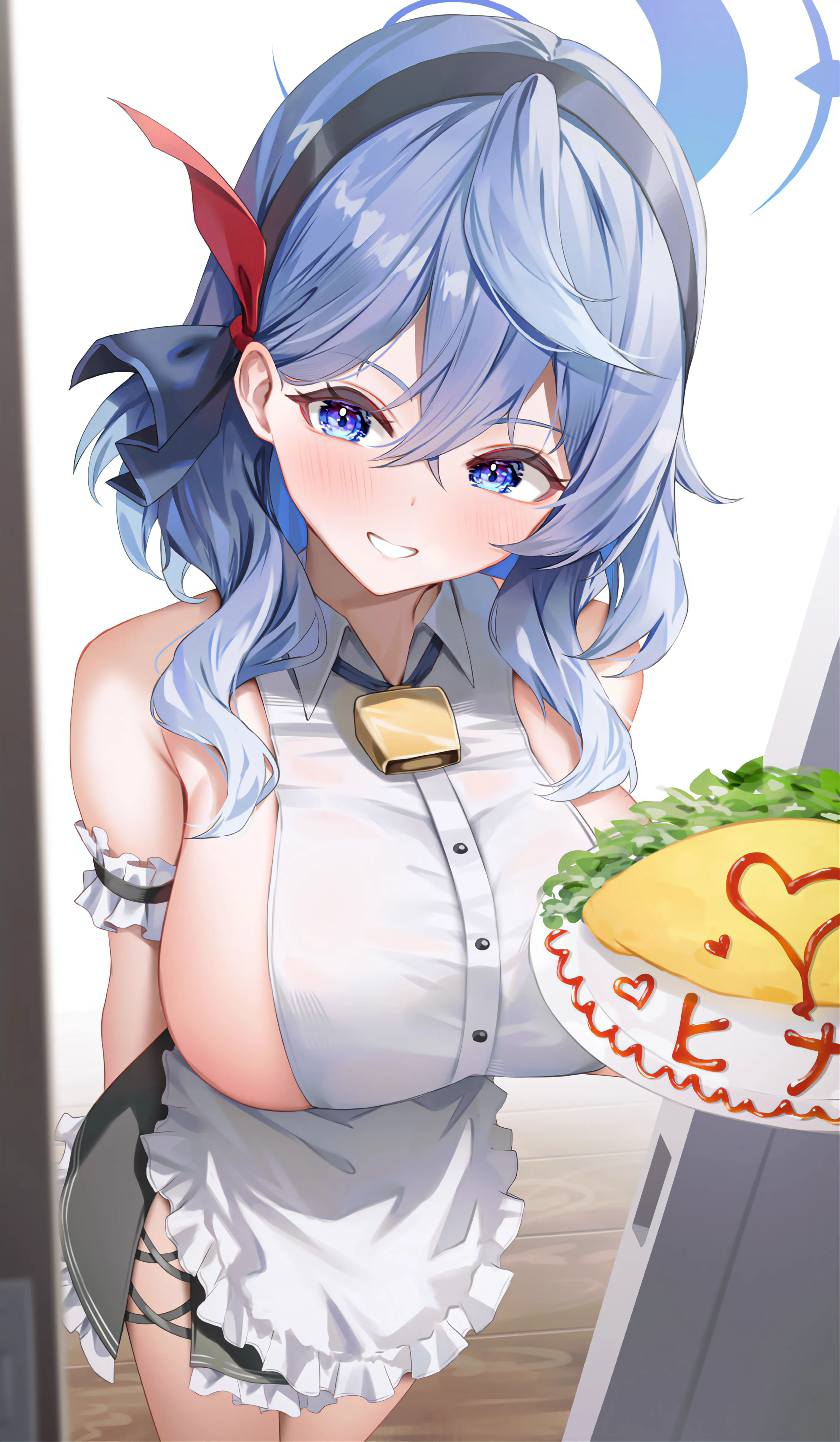 Ako serving omurice Blue Archive