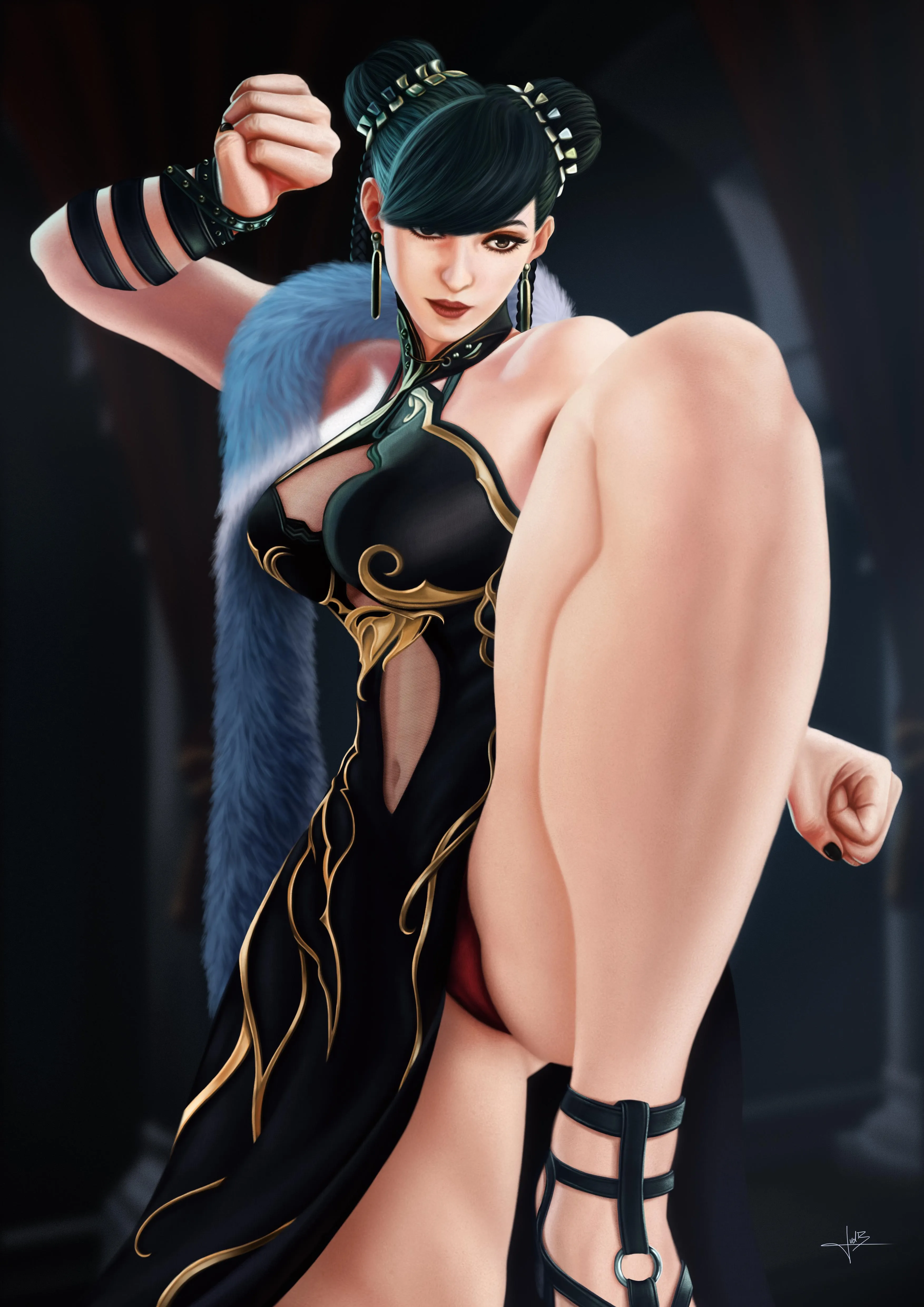 Chun-Li in her Covert Ops Outfit - Commission