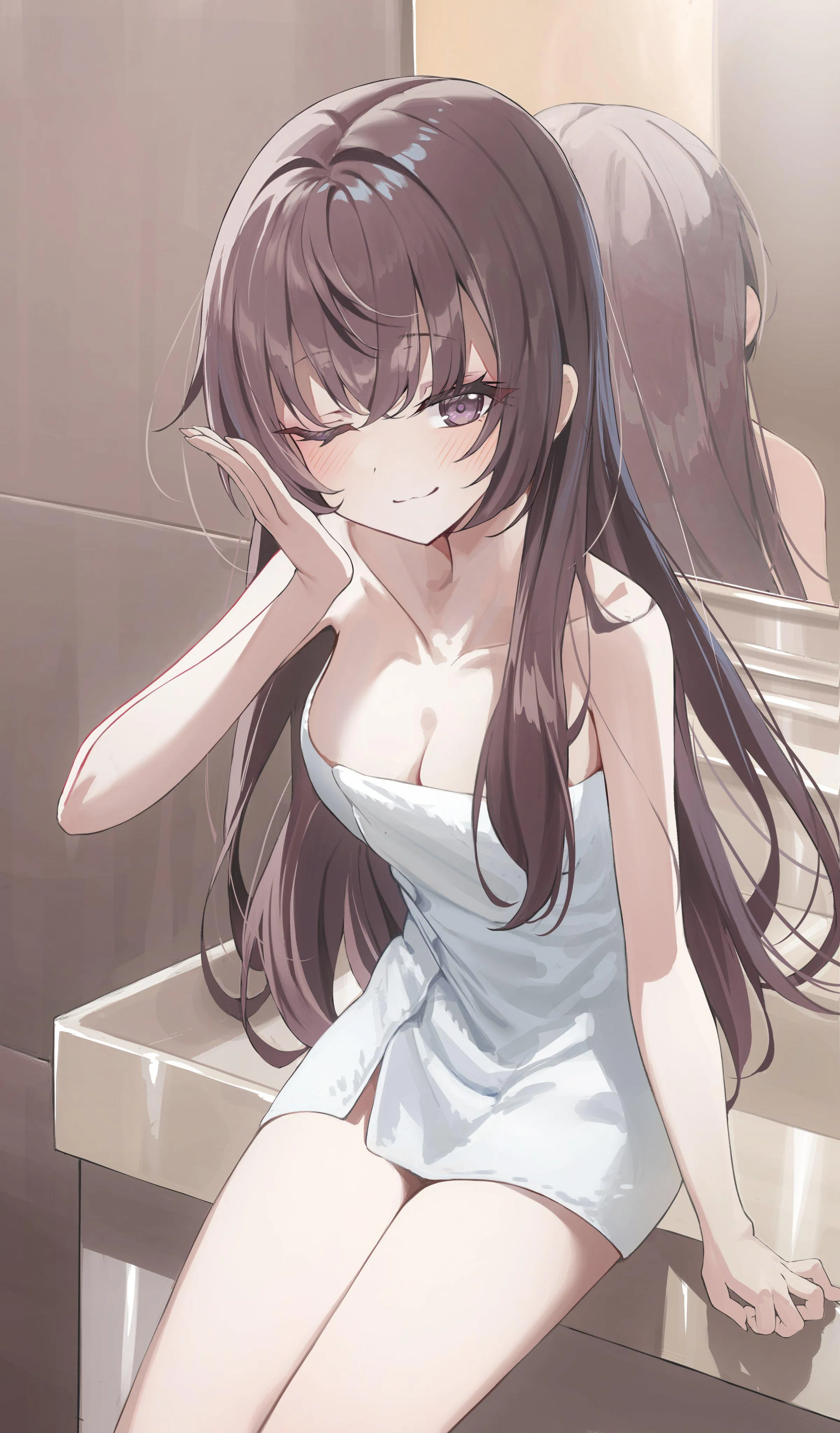 Suou Yuki after a shower