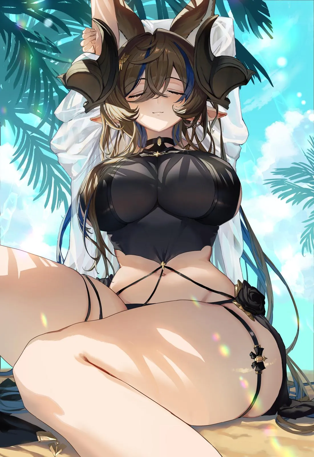 Having a moment to relax Granblue Fantasy