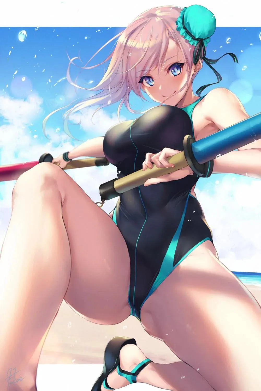 Beach games got intense FGO