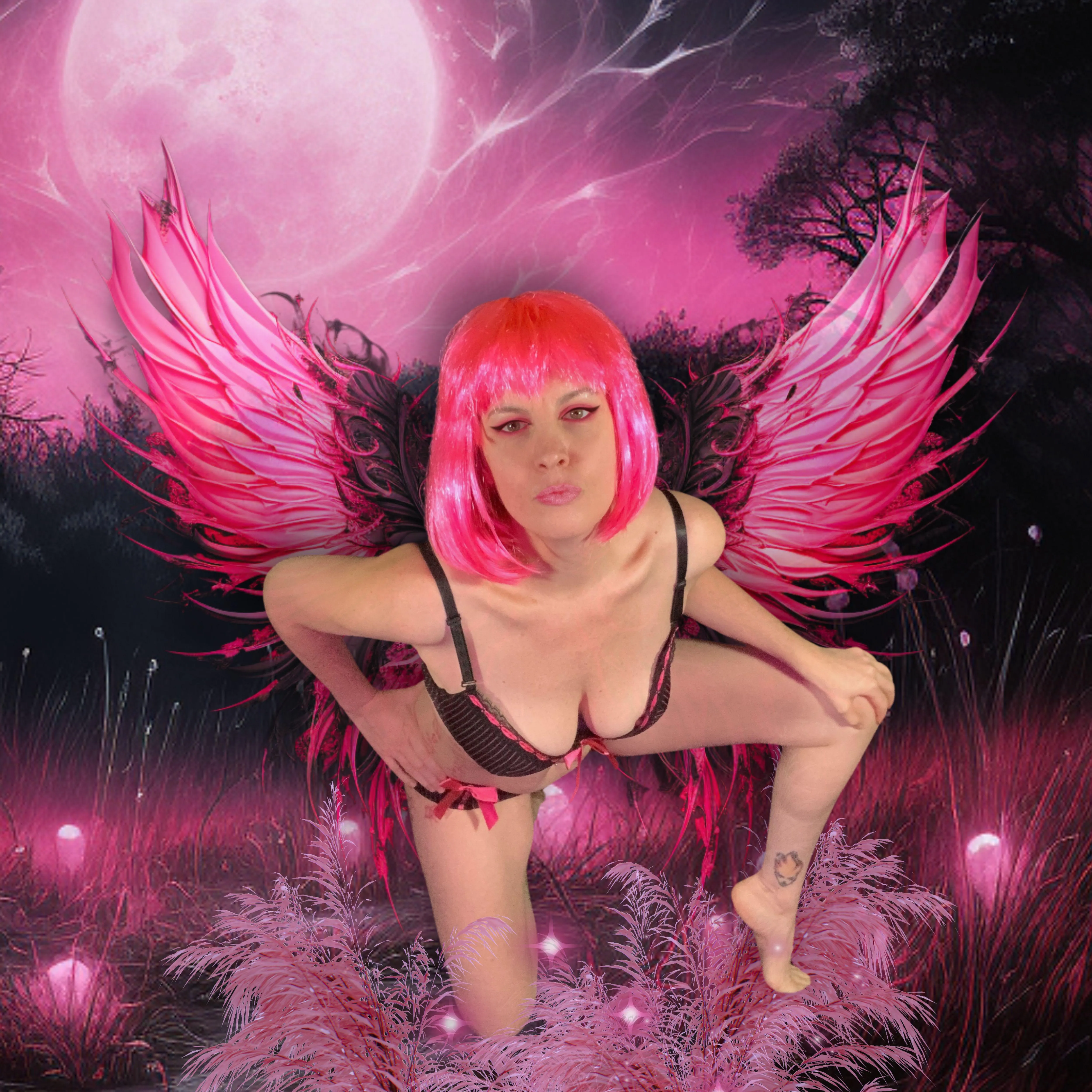 An Ertotes, a winged love Goddess awaits you in her meadow of eroticism and sexuality