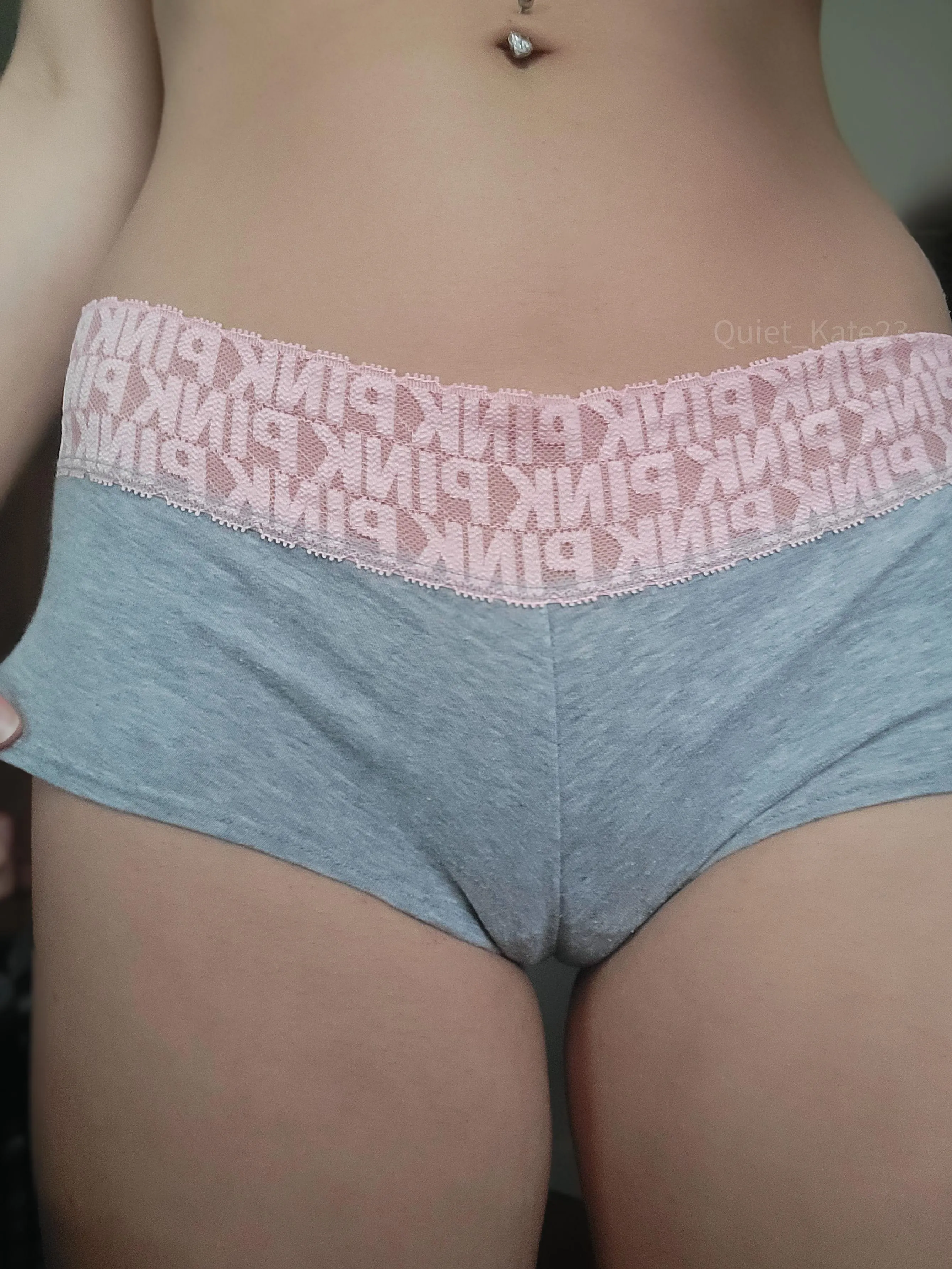 Grey panties for my plump pussy