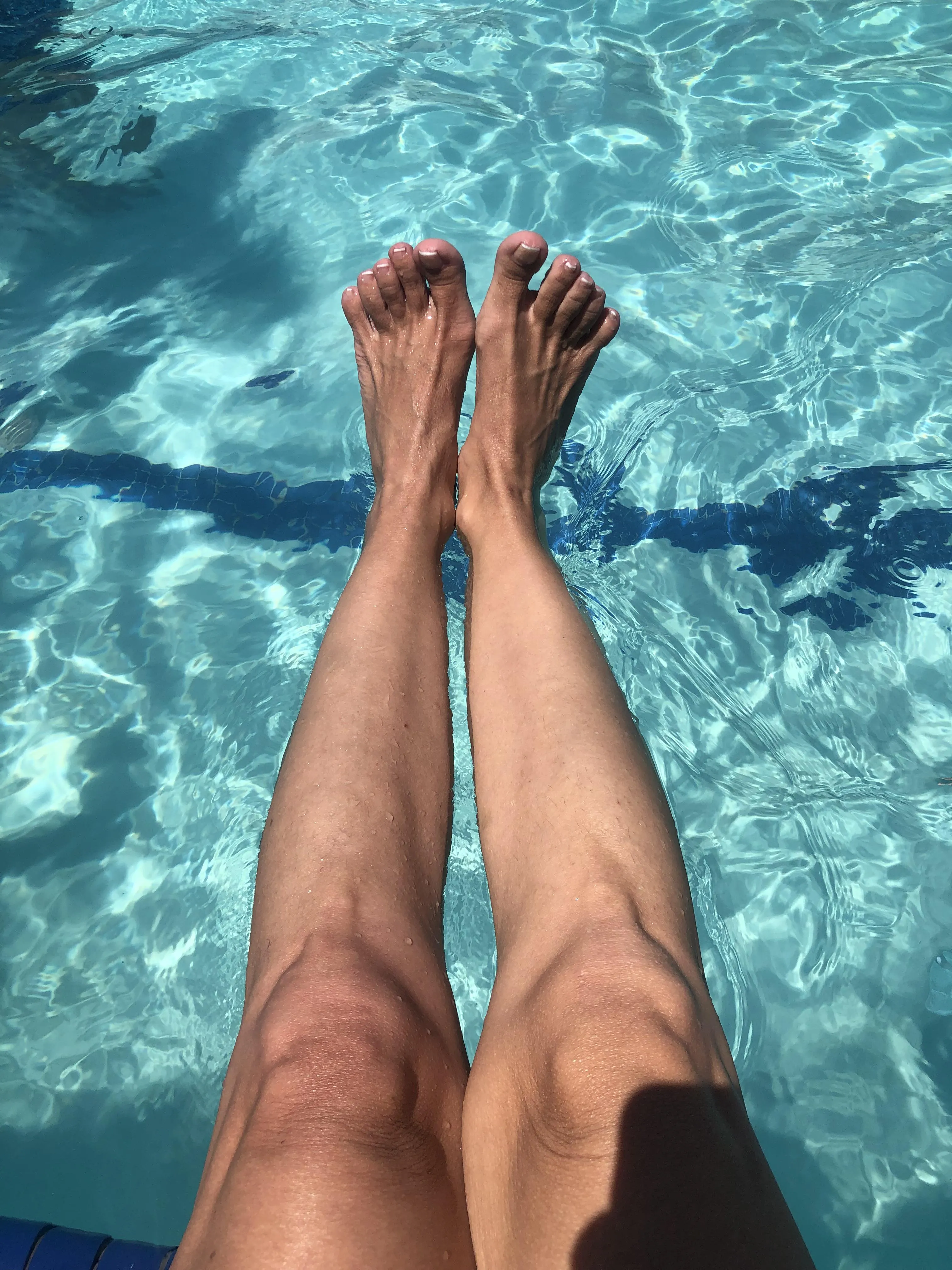 And again, my feet at the pools