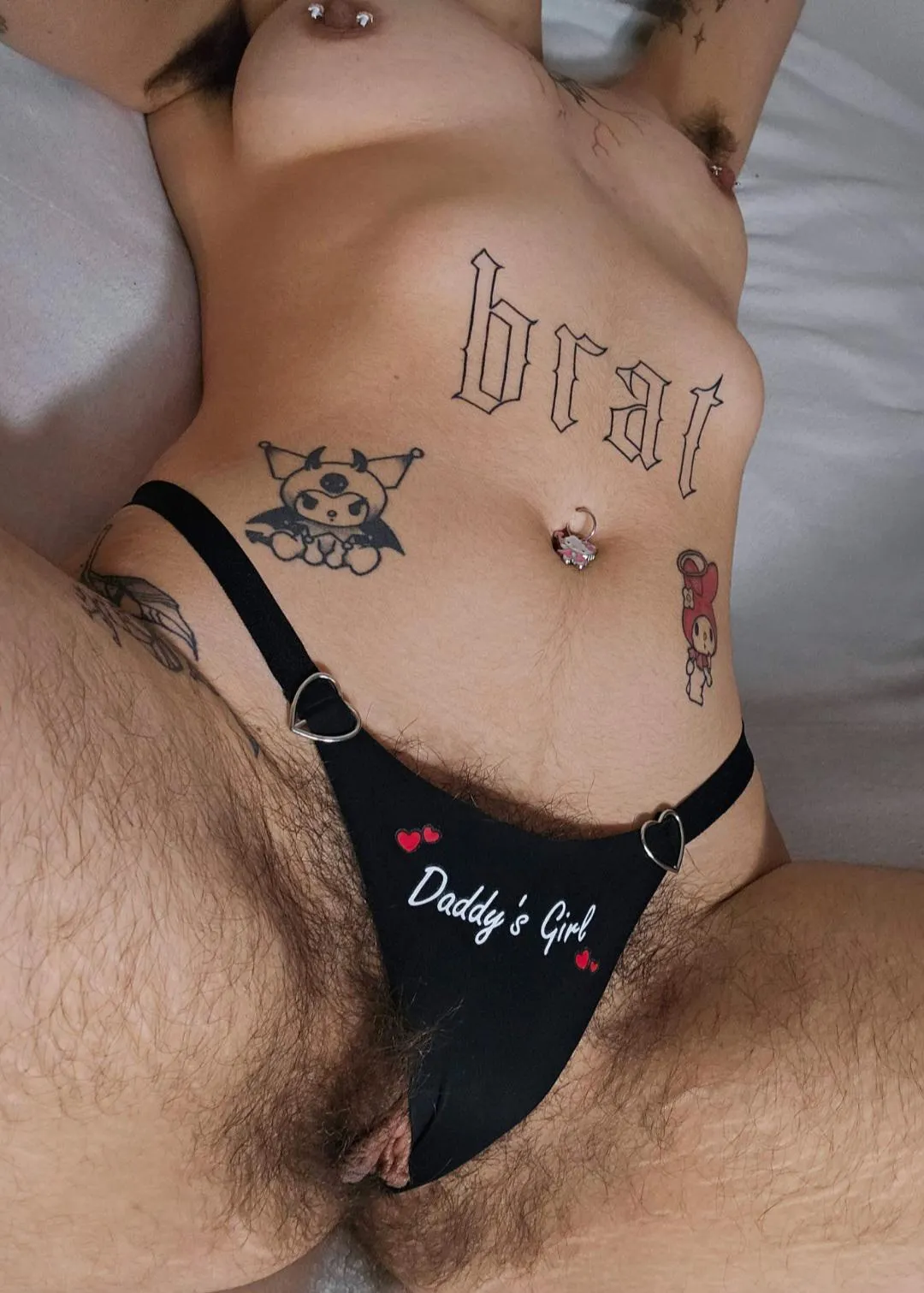 My bush AND pussy may be a bit too much for these panties Daddy!