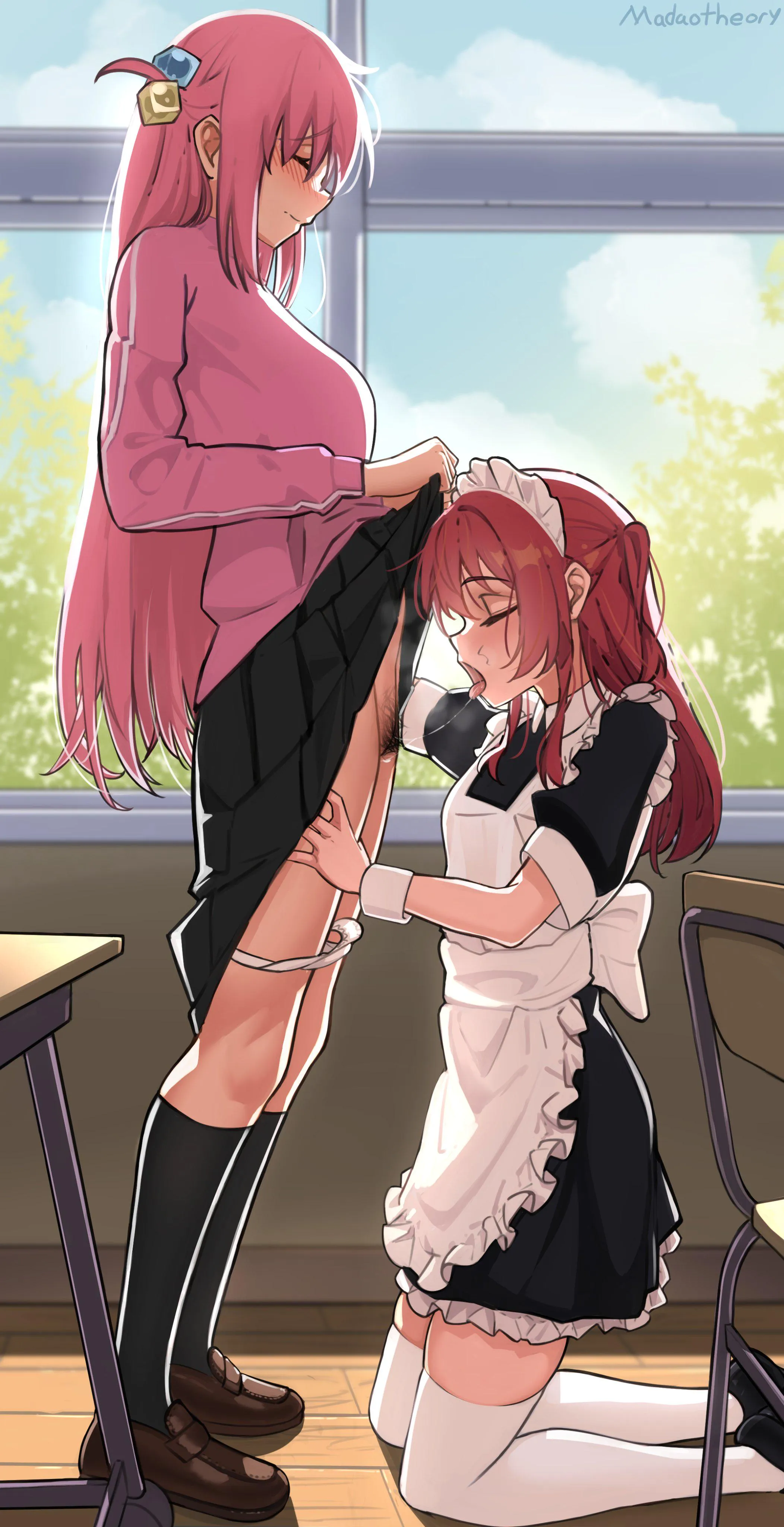 Kita Licking Bocchi's Pussy In Class Bocchi The Rock