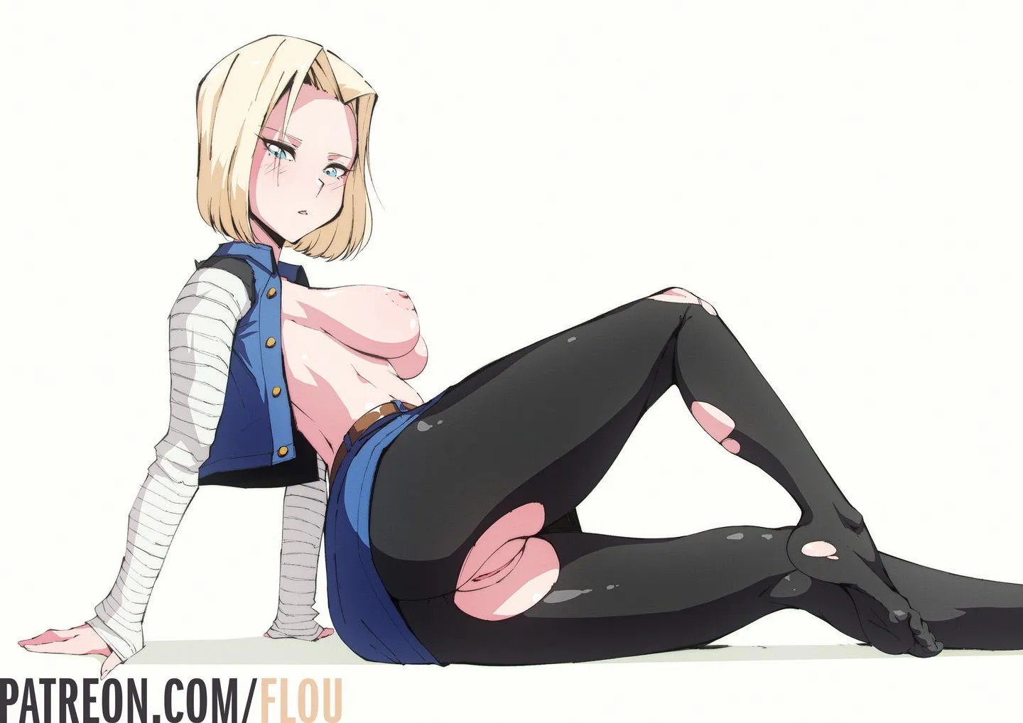 A peek at Android 18&#039;s slit