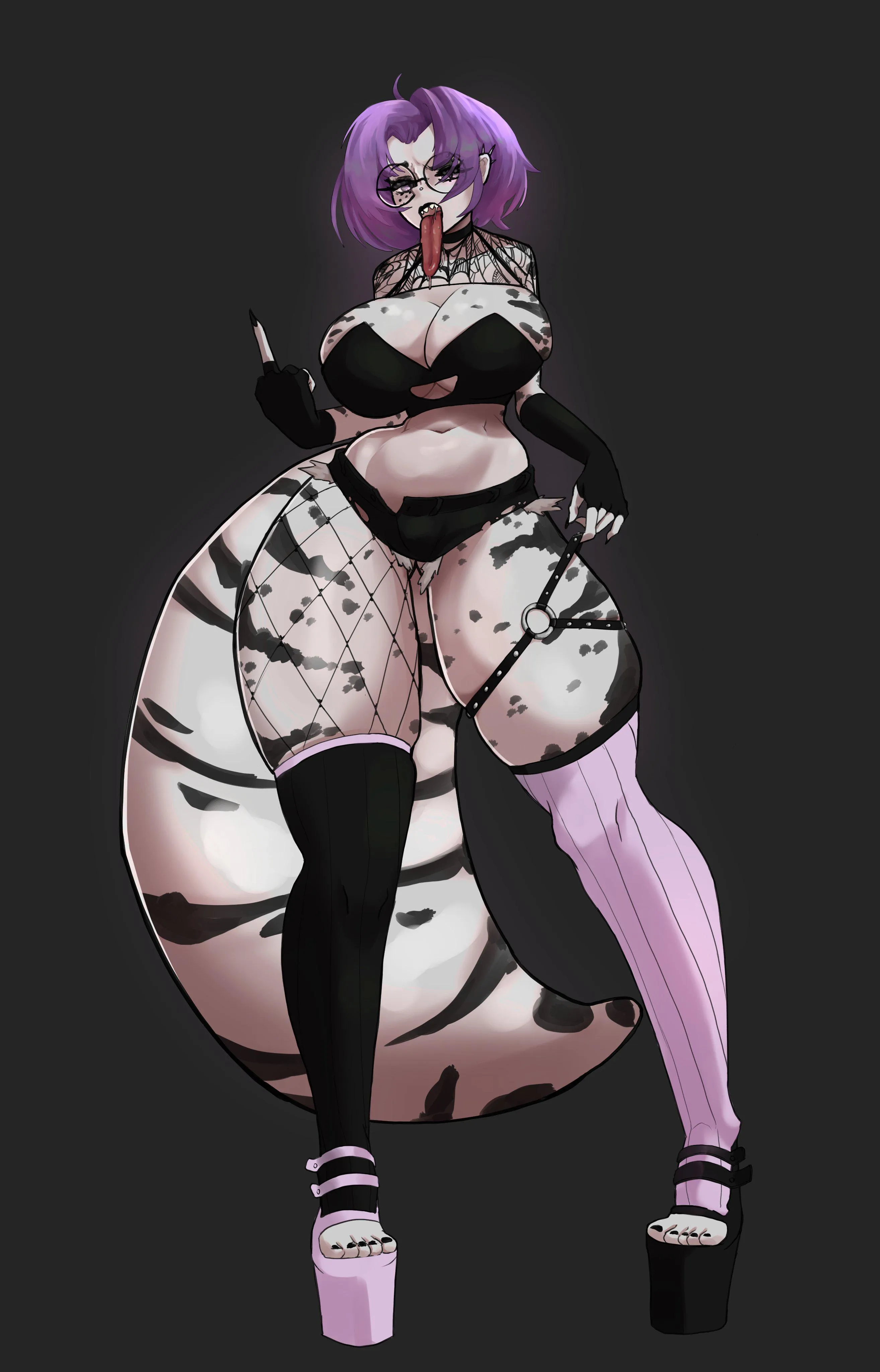 Goth gecko by me uwu