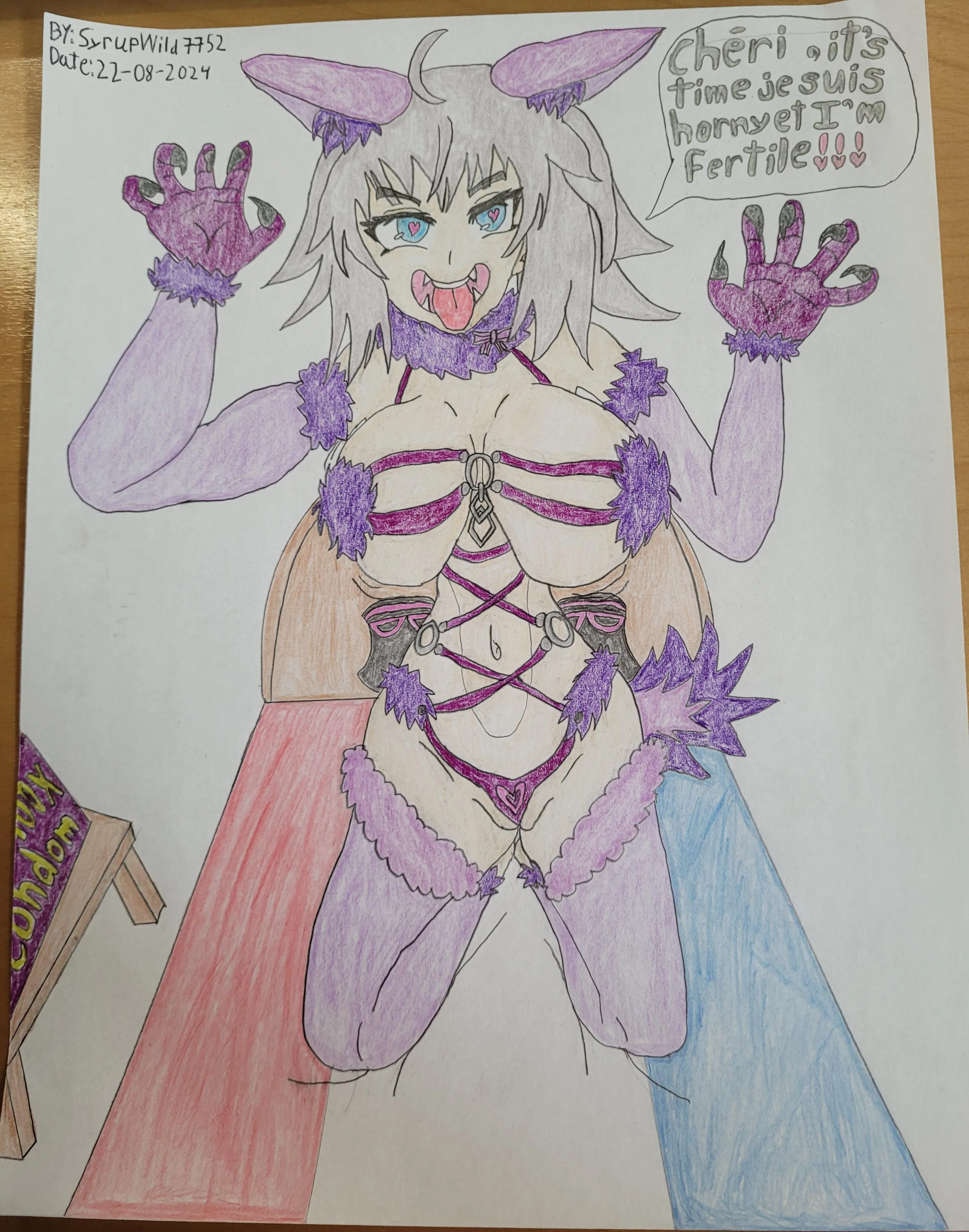 Jeanne d&#039;arc from Fate has a dangerous beast. My drawing.