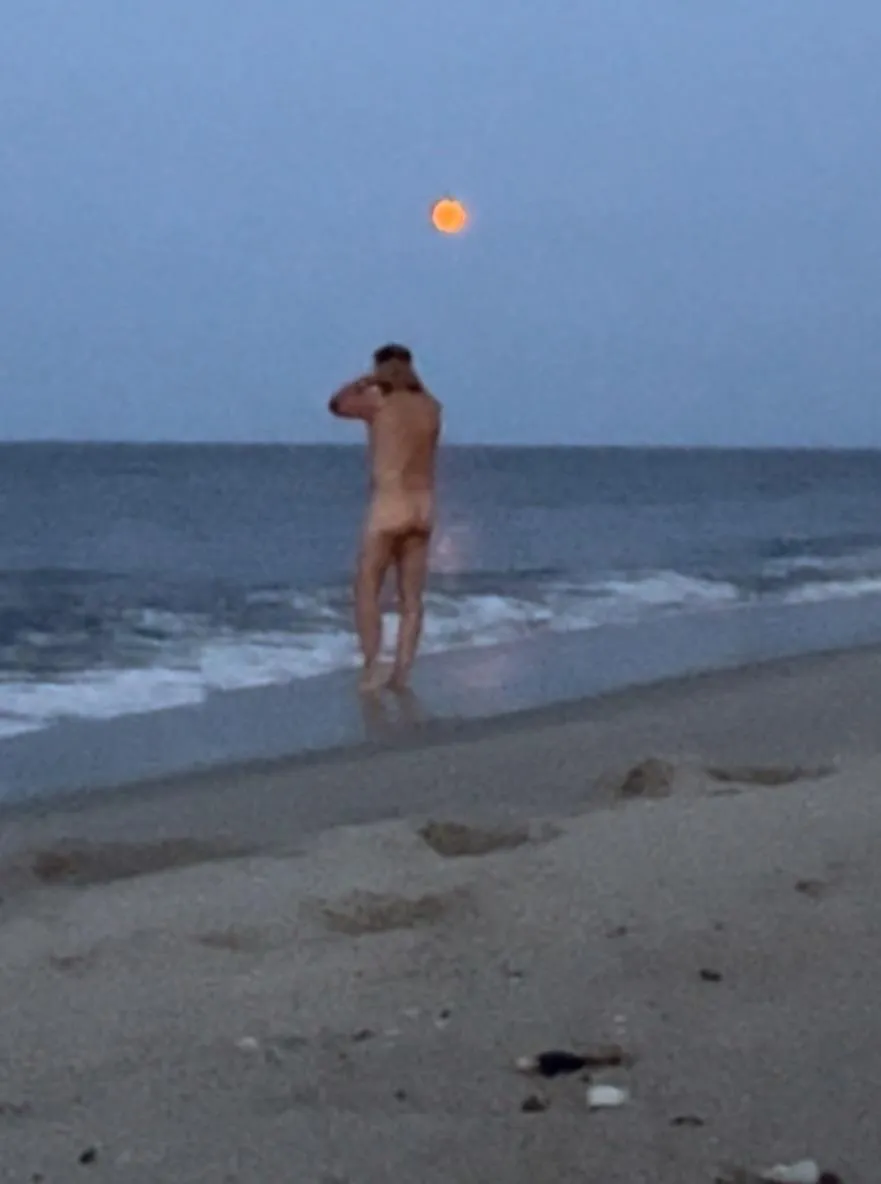 Bucket list item  swimming naked in the ocean under a full moon