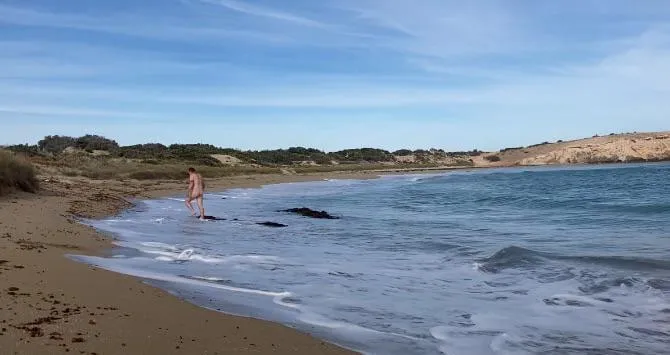 Morning swim on International skinny dipping day