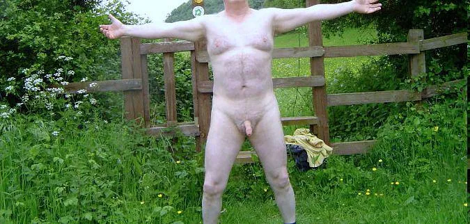 Male, 60&#039;s uk, naked in nature...