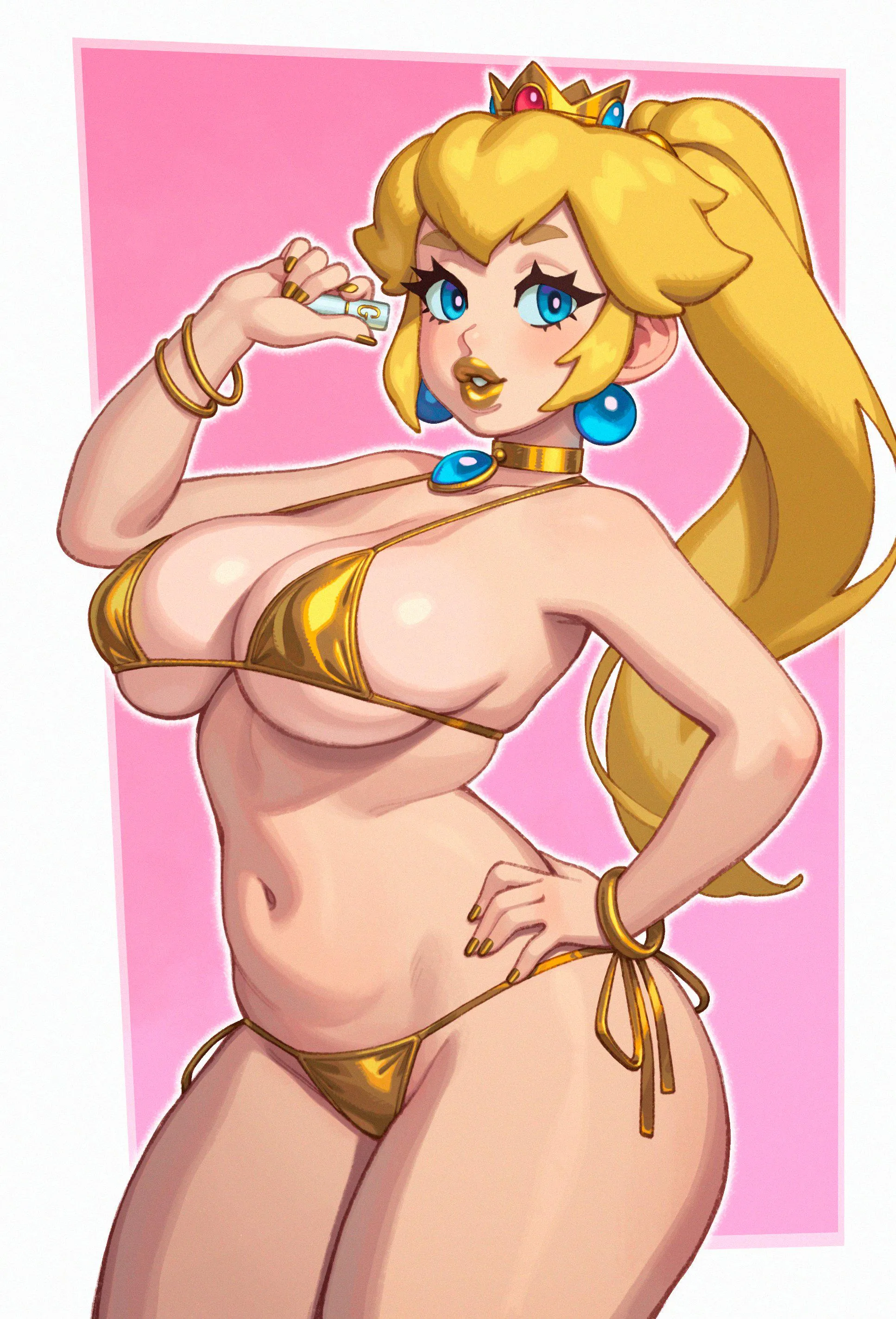 Princess Peach - "Golden" Rizdraws