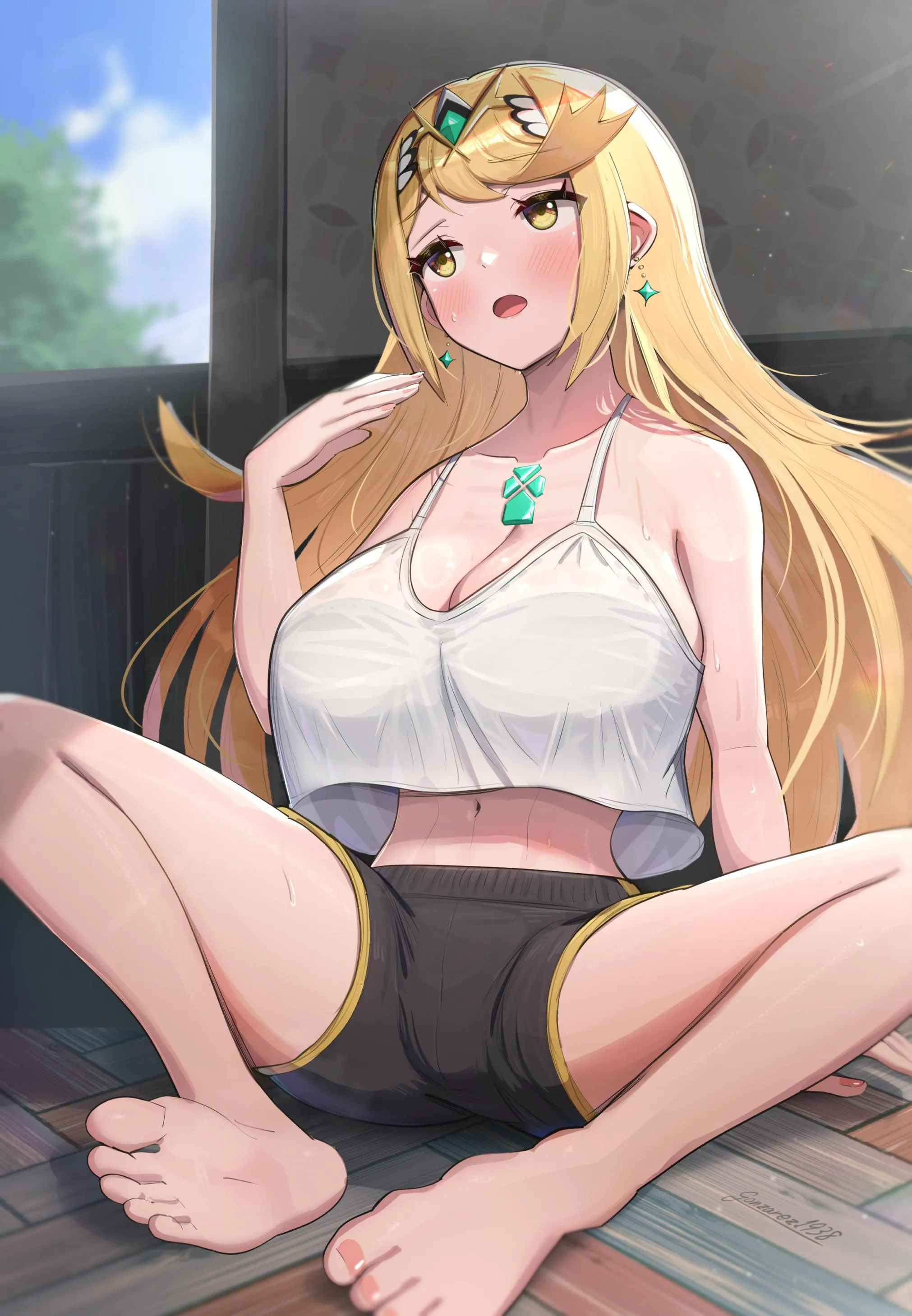 Mythra in the Summer