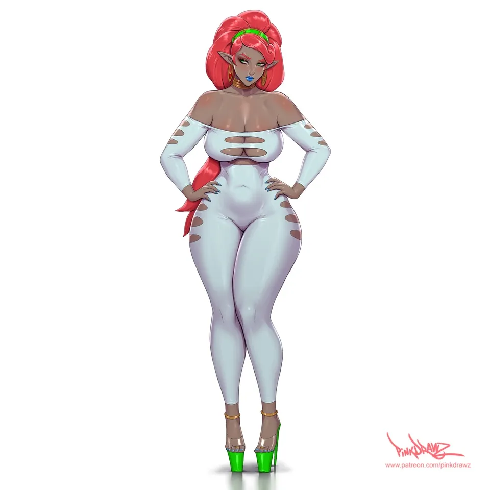 Urbosa in white leggings pinkdrawz The Legend Of Zelda