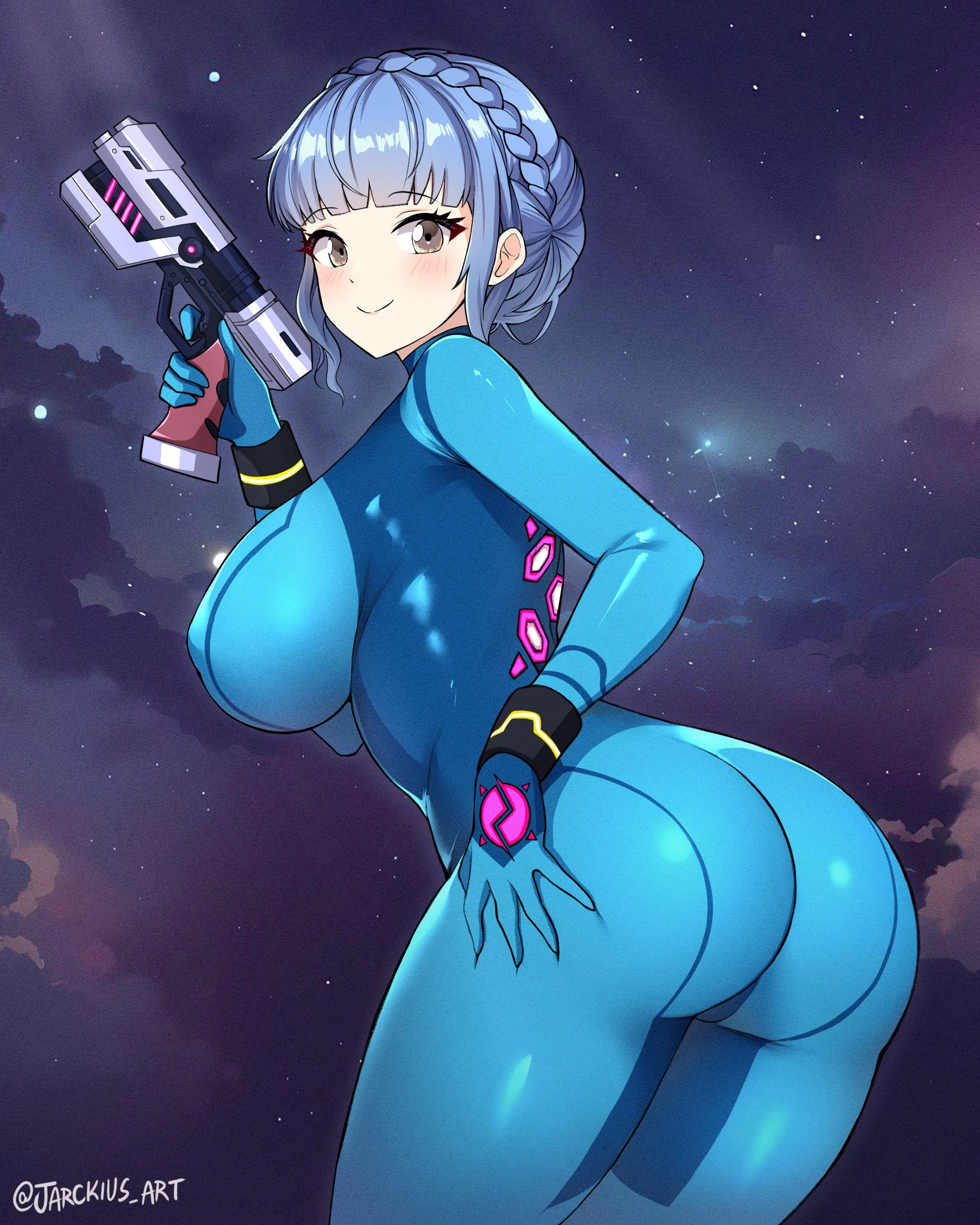 Zero suit Marianne By jarckius_art Commission