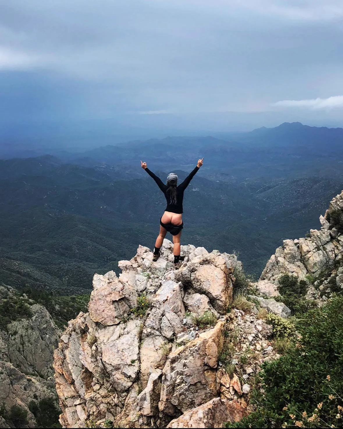 Nothing beats desert thunderstorms while mountain scrambling