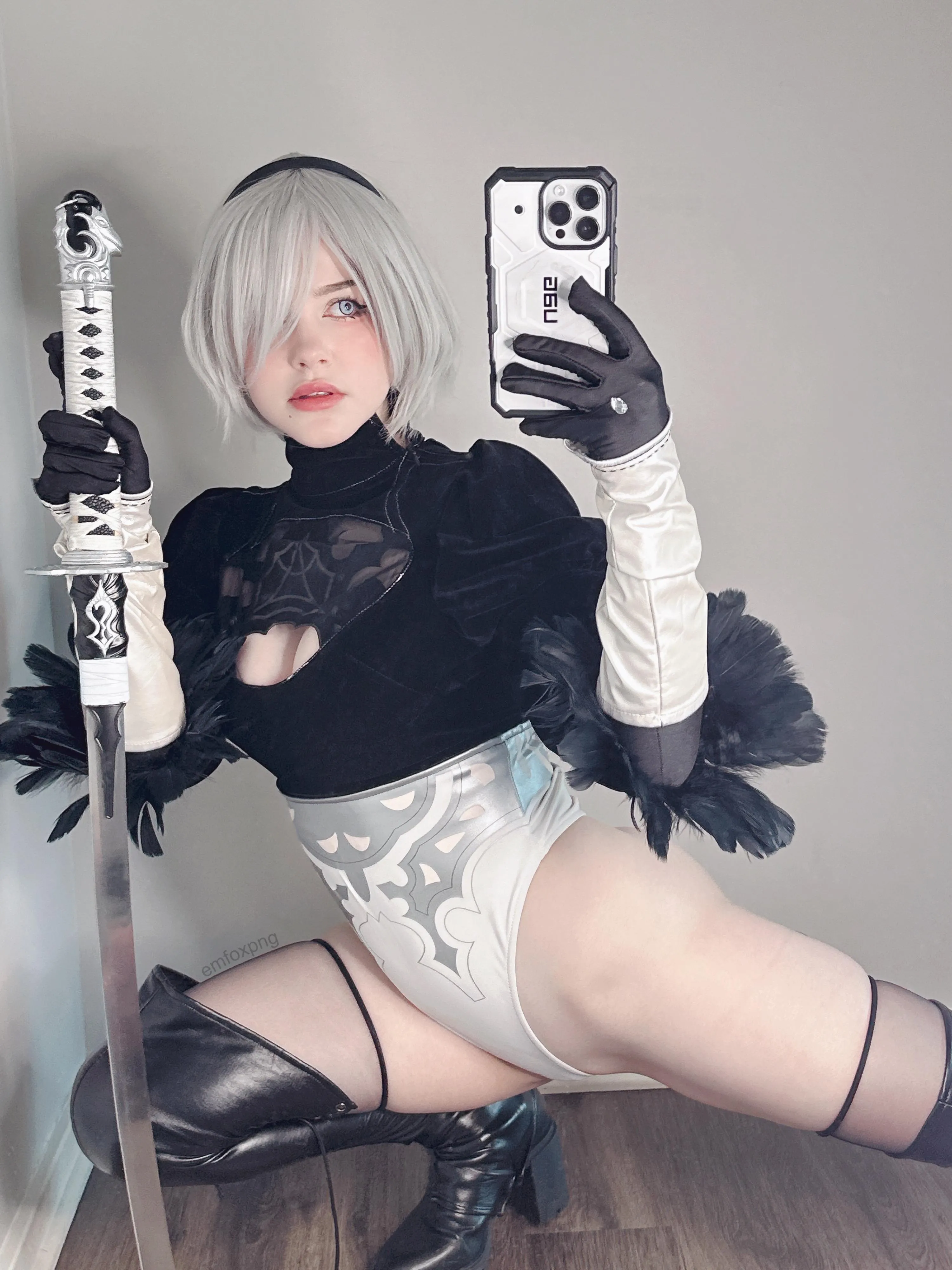 My 2B Cosplay from NieR Automata Emfoxpng