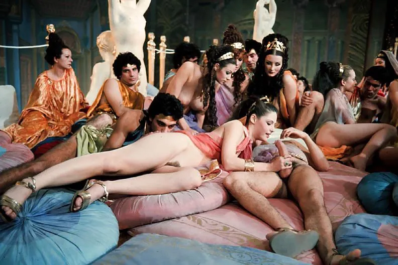 the orgy scene in Caligula 1979