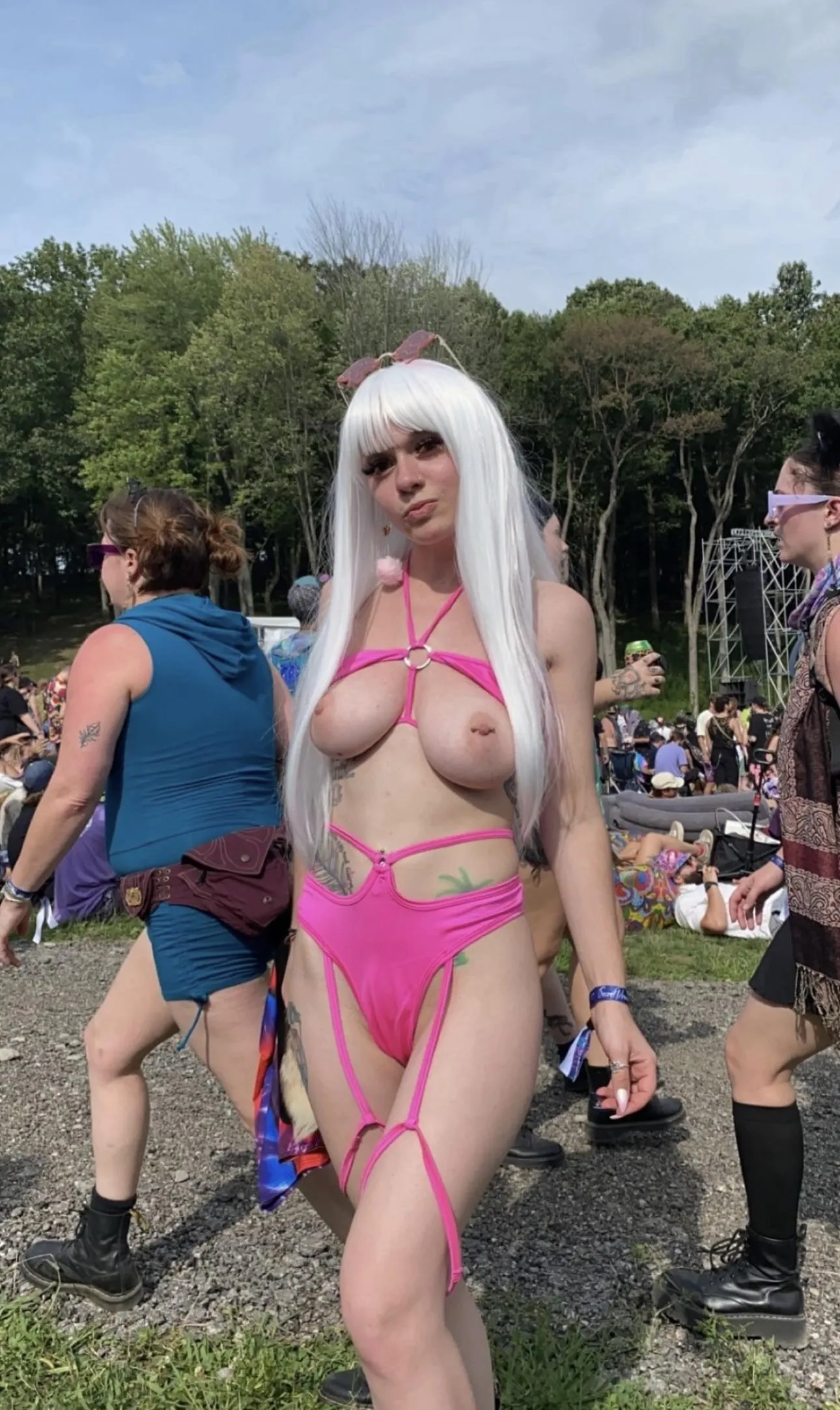 taking my tits out at the rave