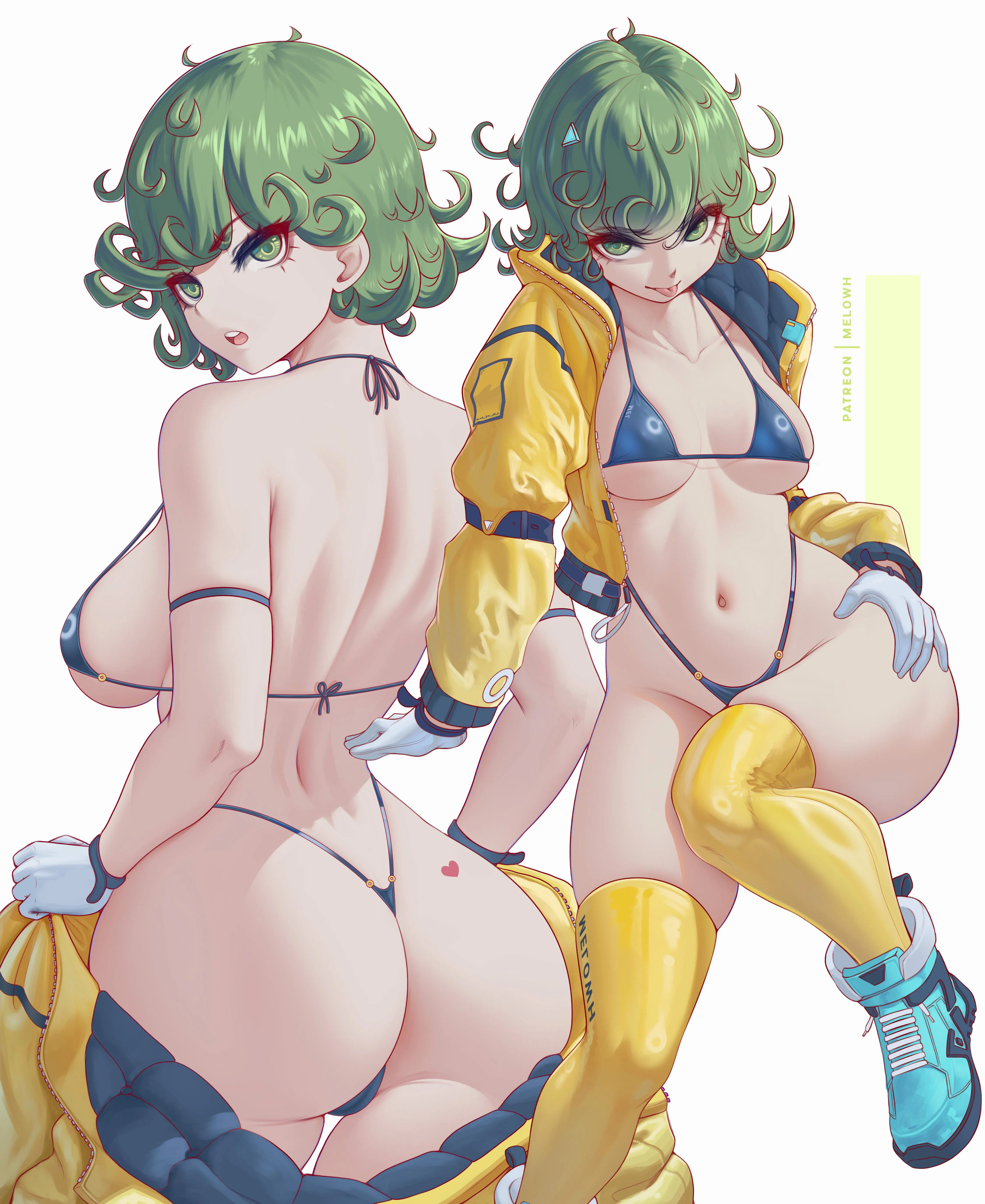 Tatsumaki showing off her new outfit Melowh One Punch Man