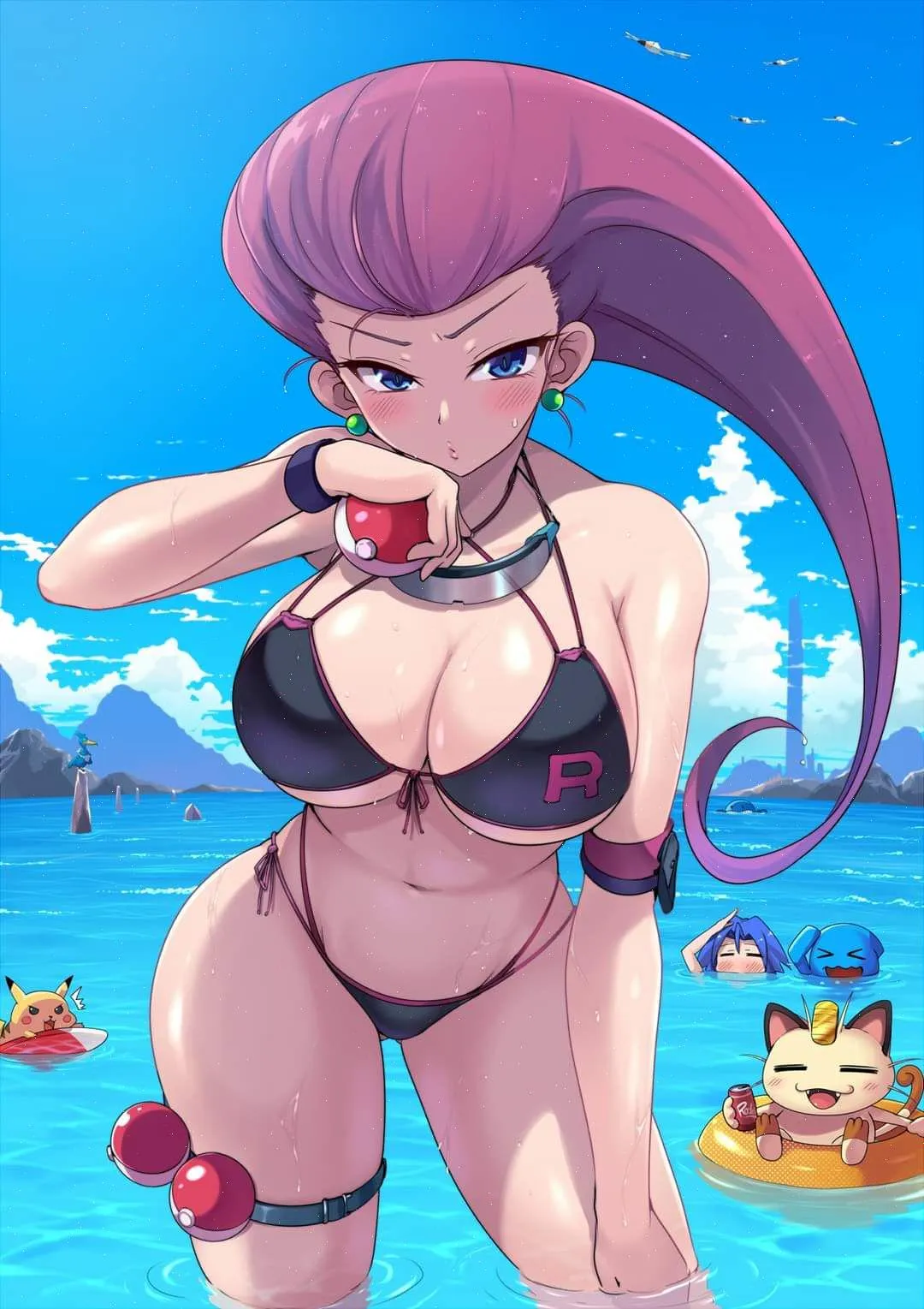 Jessie at the beach Pokémon