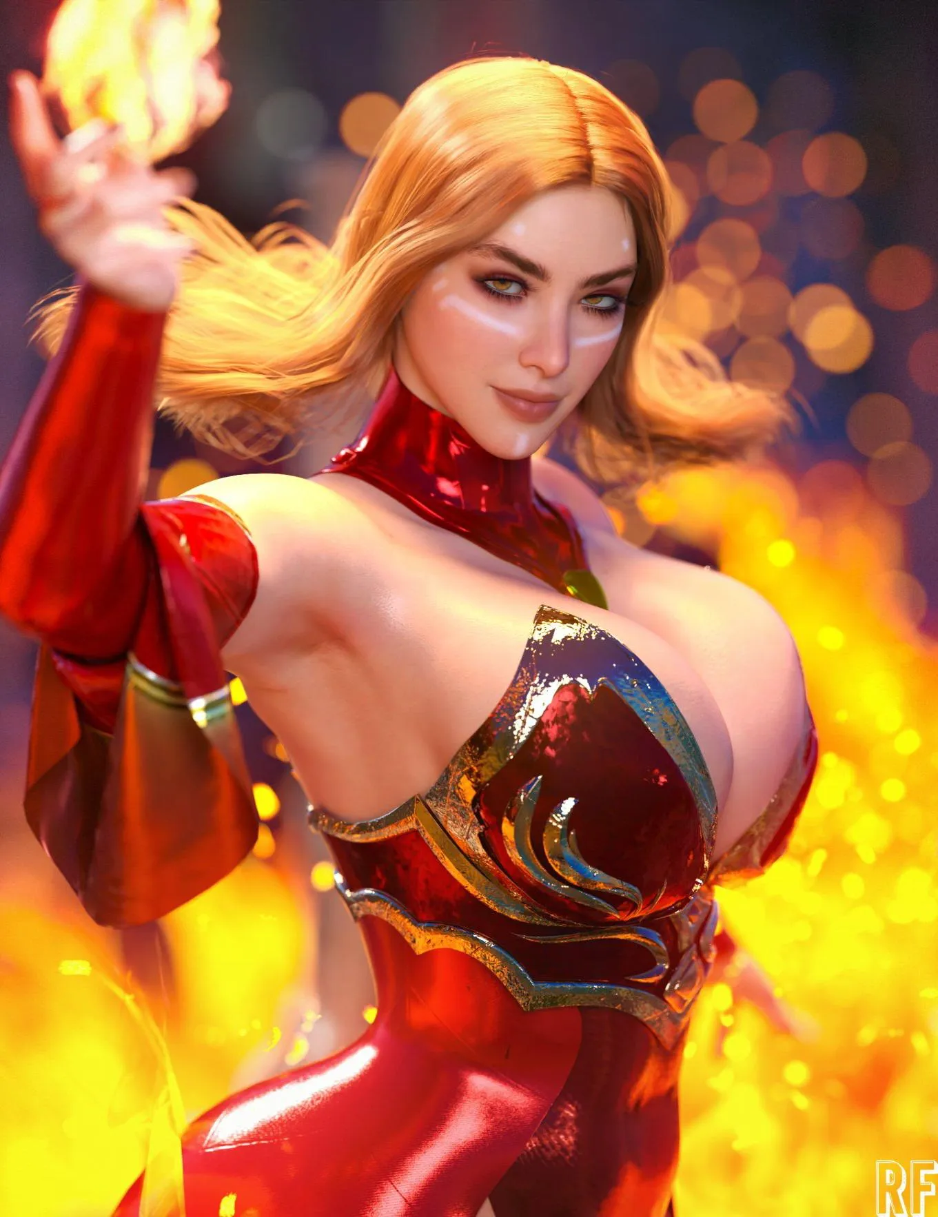 Lina Rude Frog 3D Dota 2