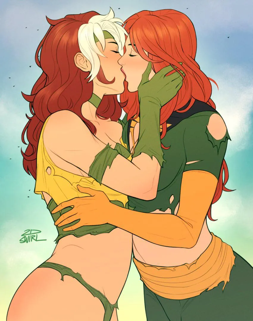 Rogue and Jean Grey after a epic battle 2DNSFW Marvel Comics, X-Men