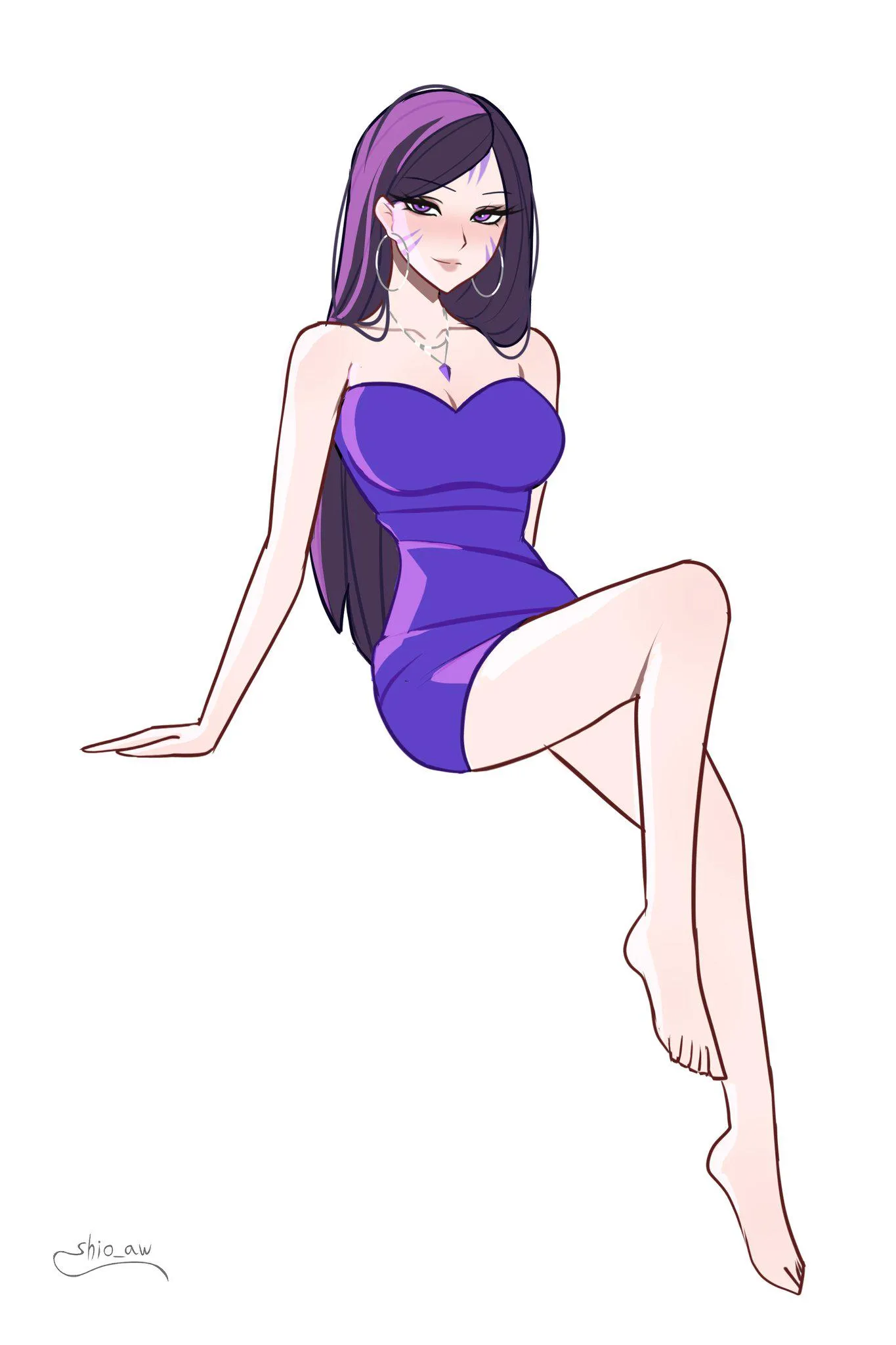 Kai&#039;sa and your new purple dress Shio_Aw