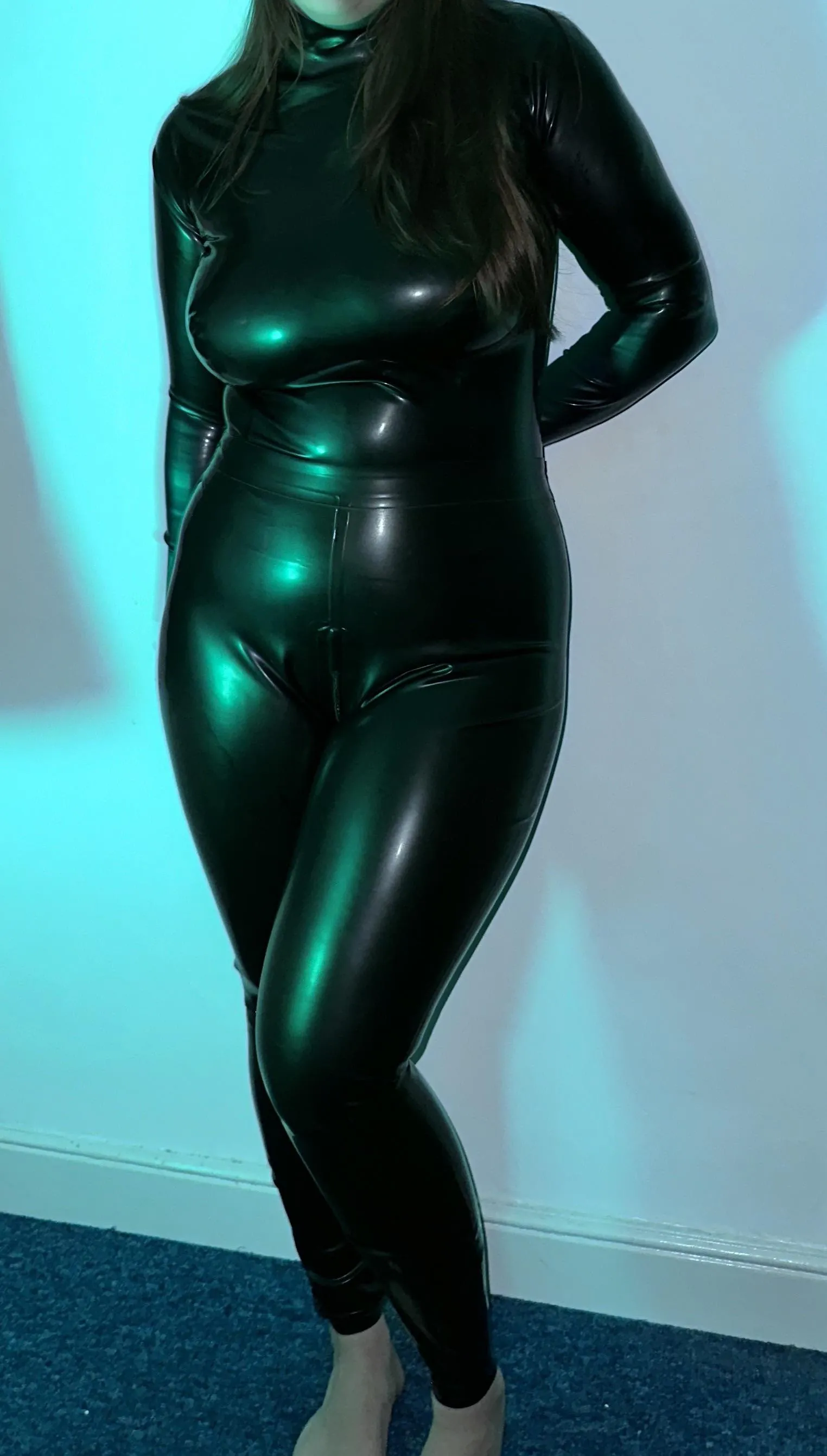 Theres nothing better than a shiny latex catsuit