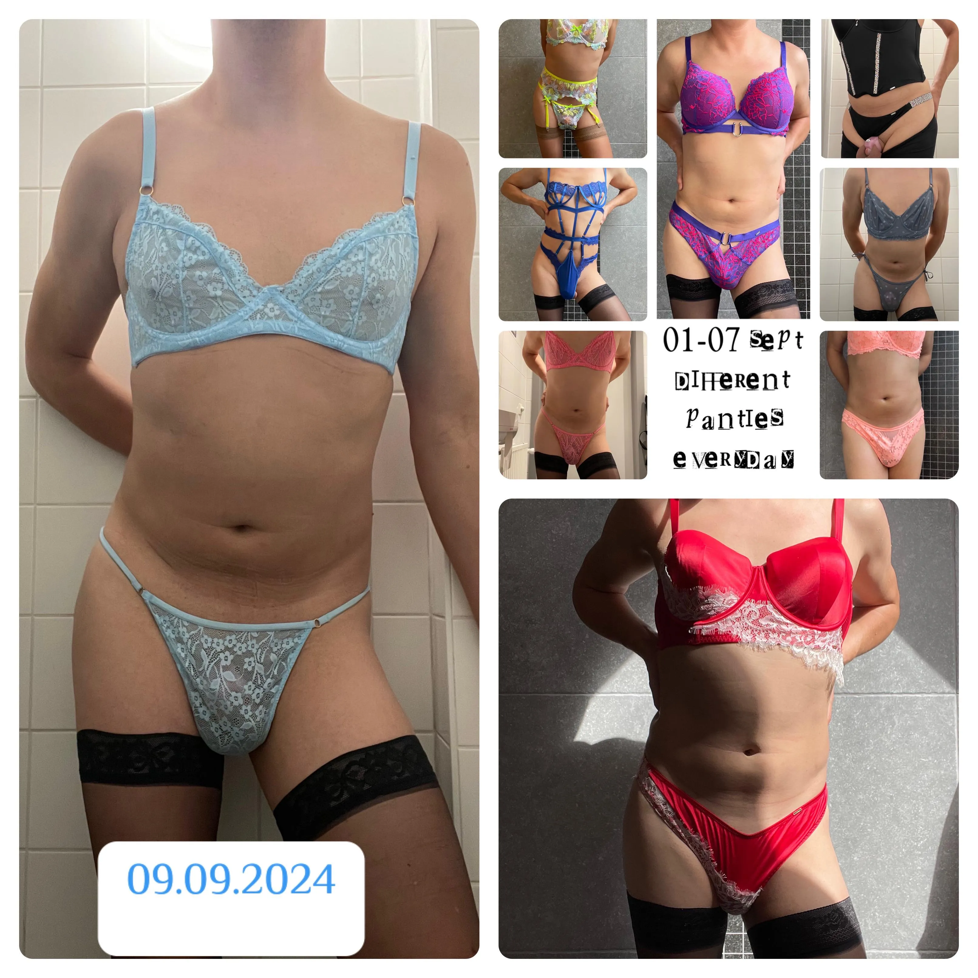 Day 9 of Septembers different panties challenge - still lots to go!