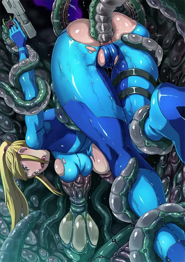 At this point zero suit samus gave up and let those tentacles fuck her aching pussy