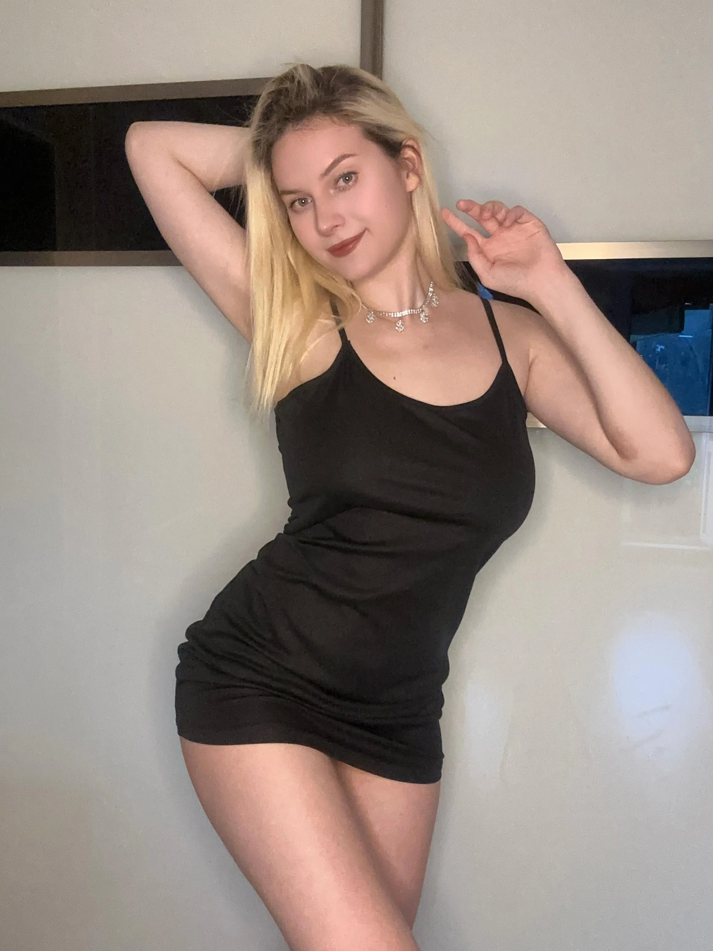 Simple, but sexy black tight dress