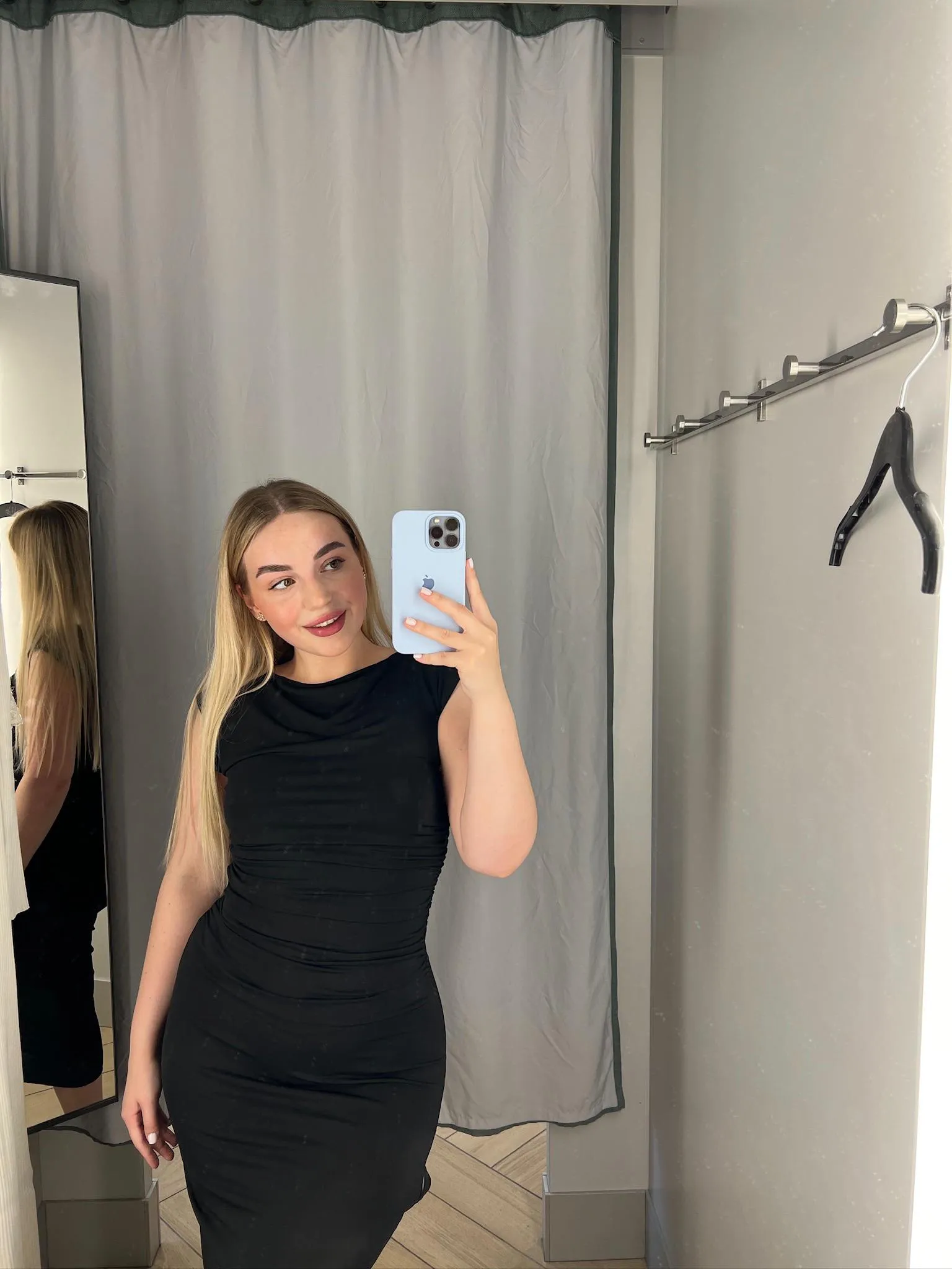 so tight with this black dress