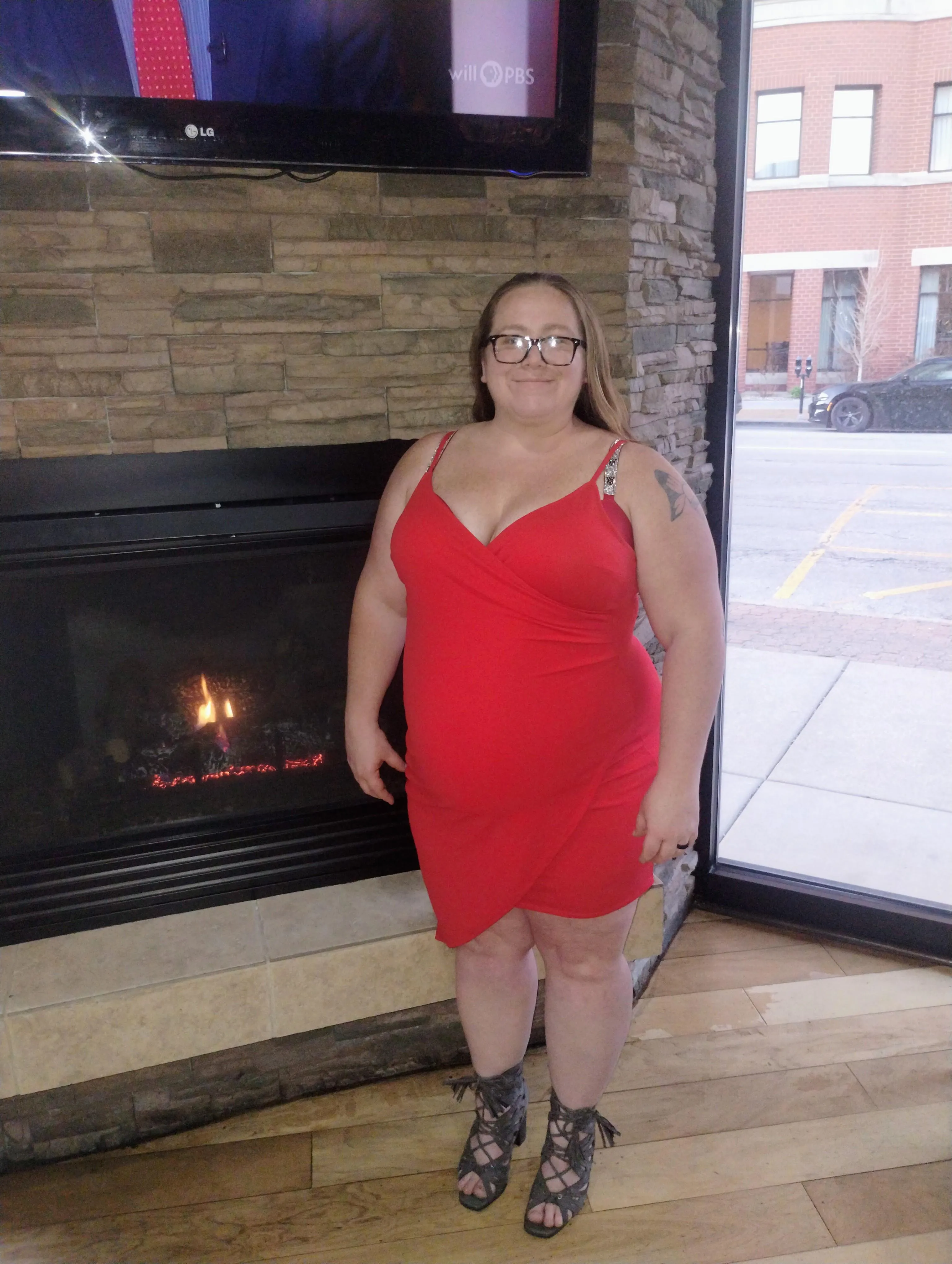 Me in my tight dress