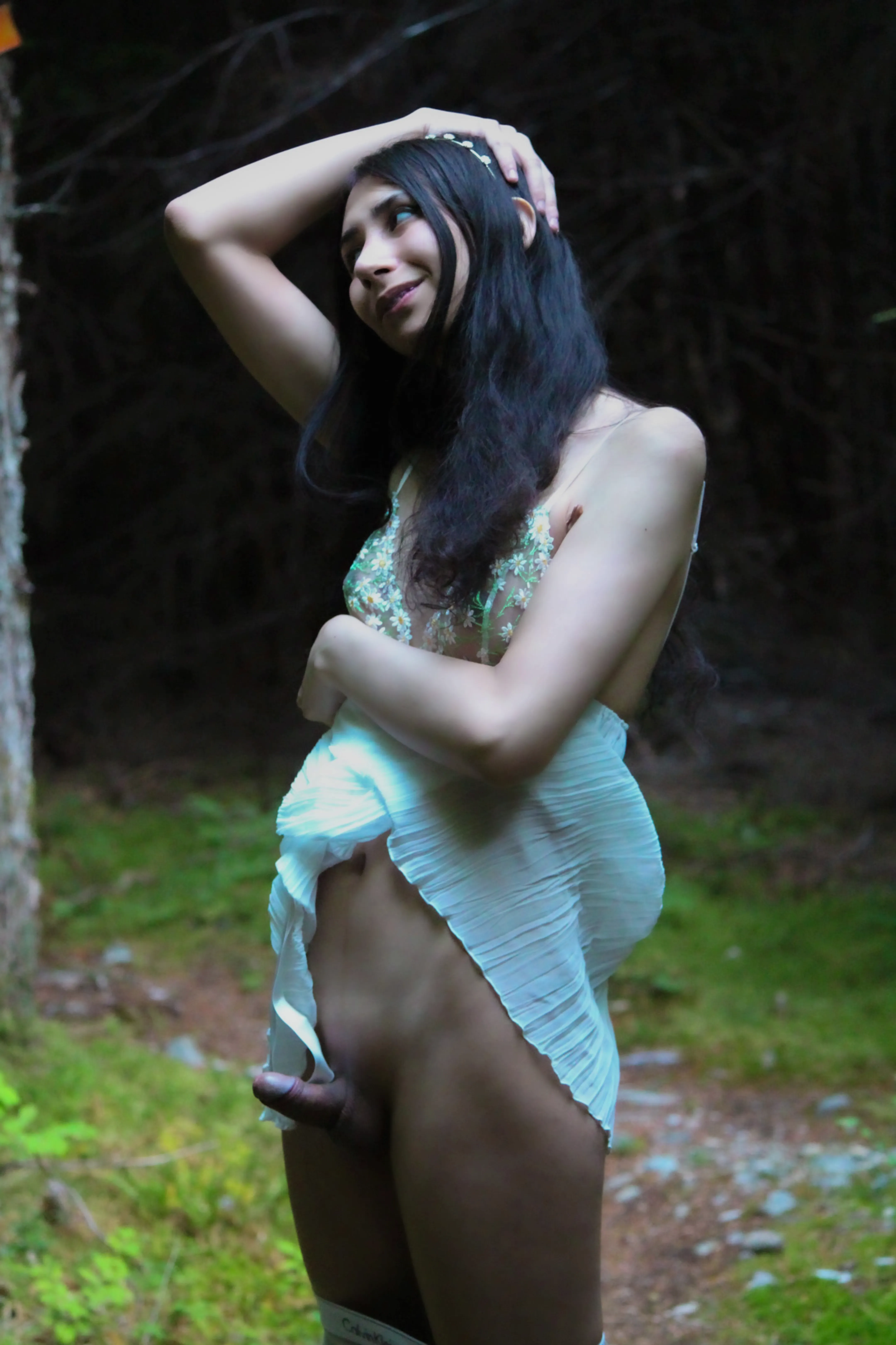 Do you like your trans latinas in the nature?