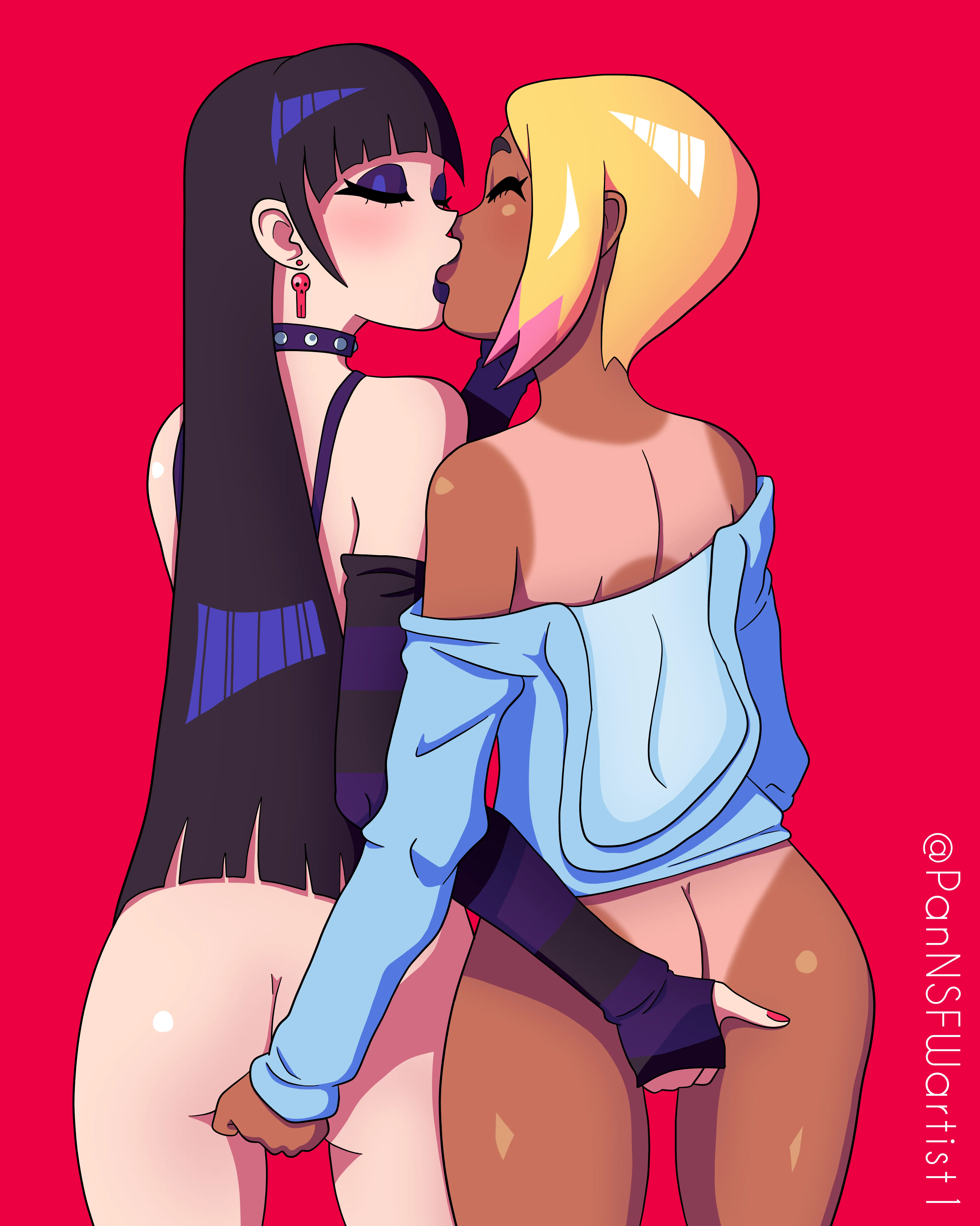 Femboys kissing and fingering. What should happen next? PanNSFWartist1 OC