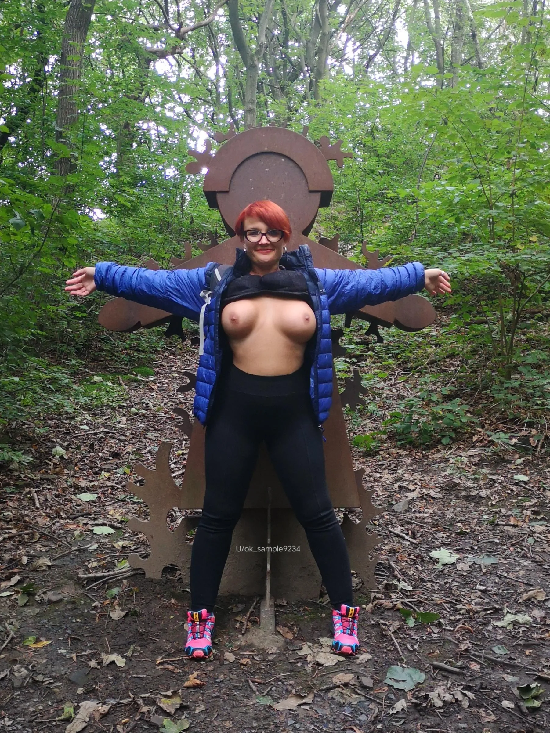 Out hiking again in my yogas xx 42 UK