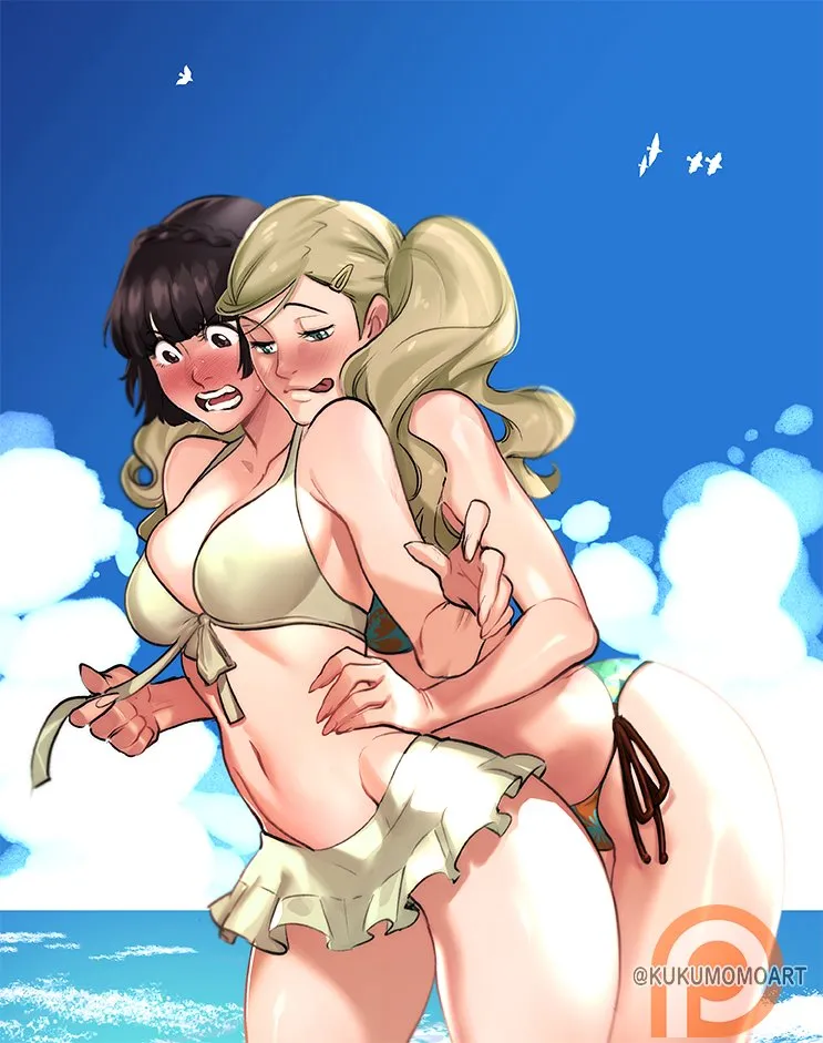 Ann wishing Makoto a happy birthday Persona